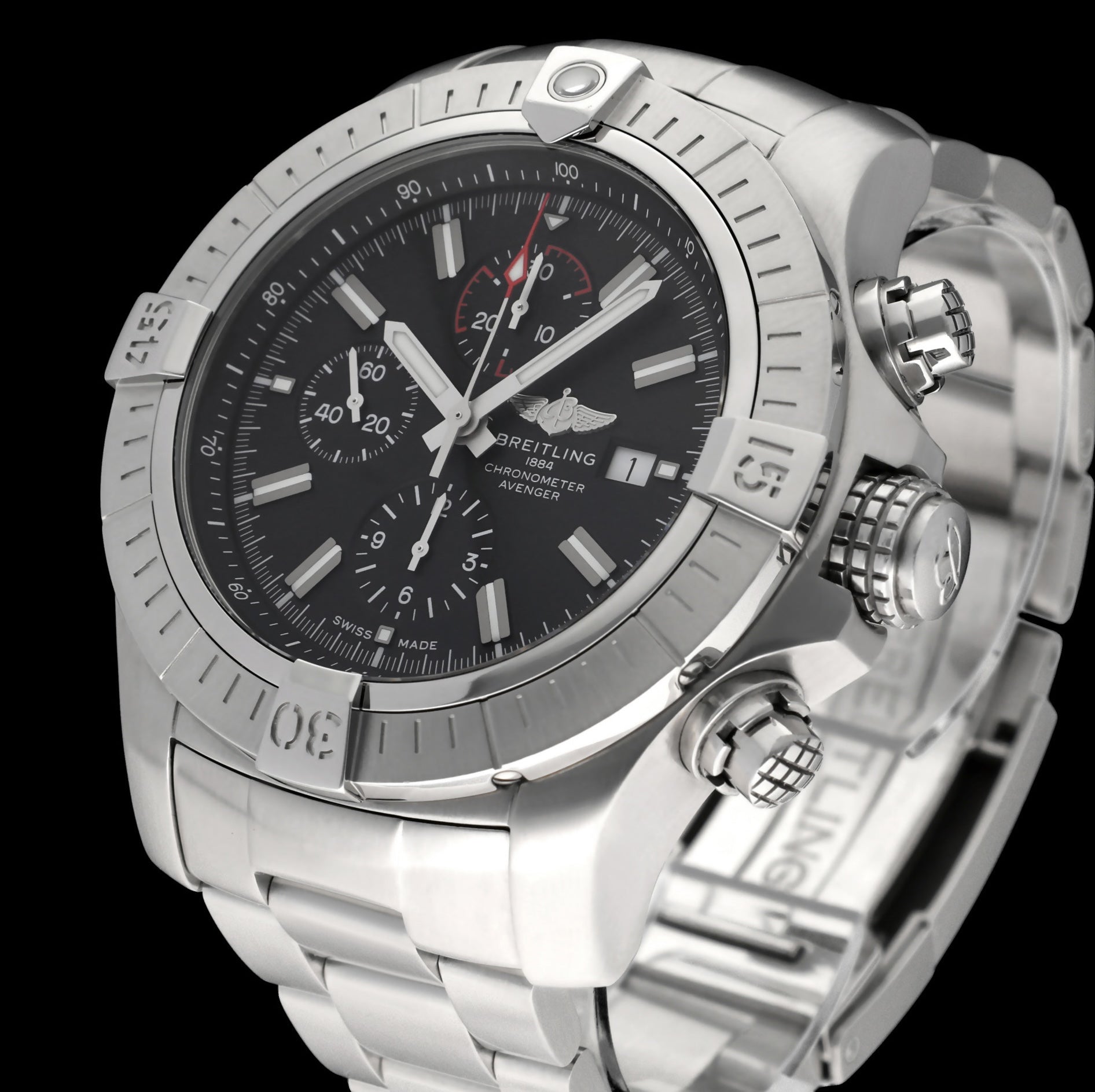 Breitling Super Avenger II A13375 - 2022 - Breitling horloge - Breitling kopen - Breitling heren horloge - Trophies Watches