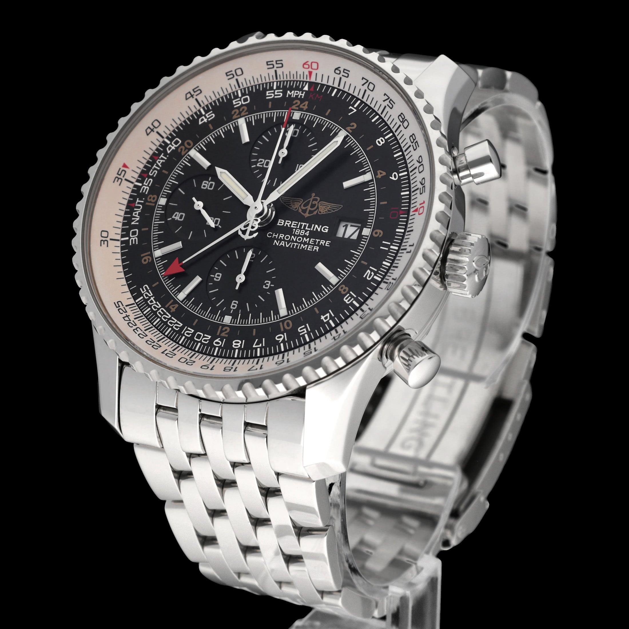 Breitling Navitimer World A24322- 2015 - Breitling horloge - Breitling kopen - Breitling heren horloge - Trophies Watches