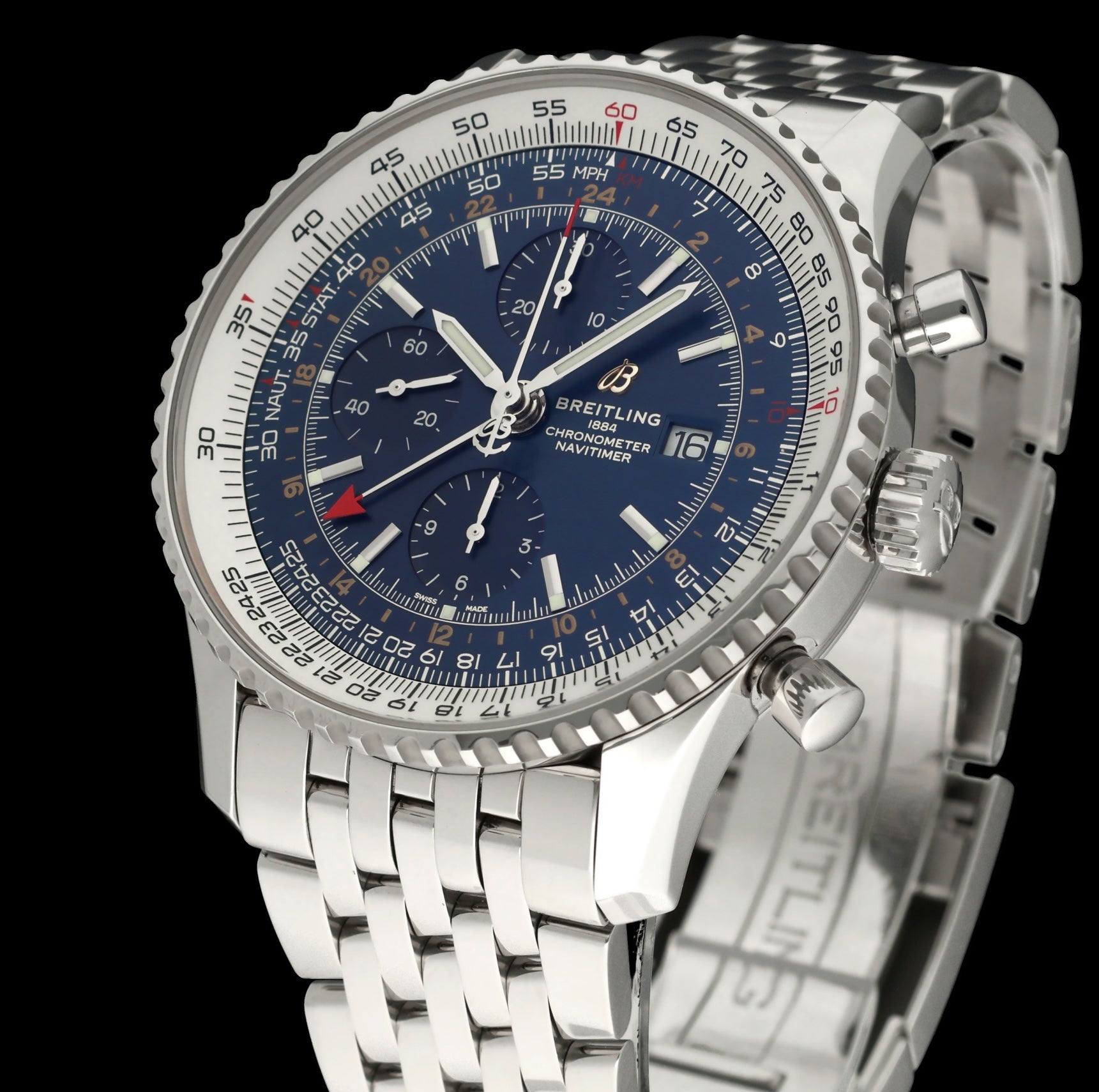 Breitling Navitimer World A24322- 2019 - Breitling horloge - Breitling kopen - Breitling heren horloge - Trophies Watches