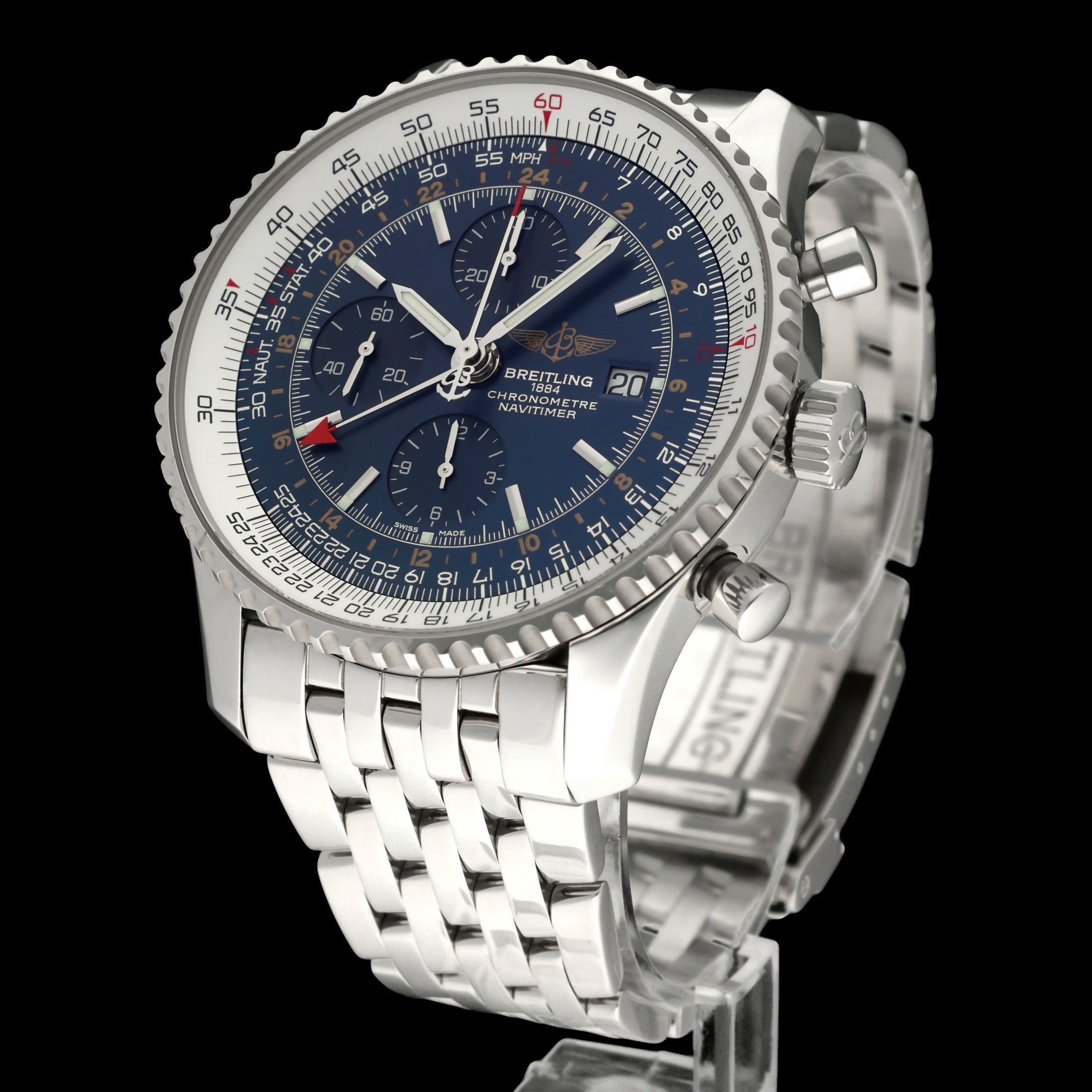 Breitling Navitimer World A24322, Box & Papers, 2016