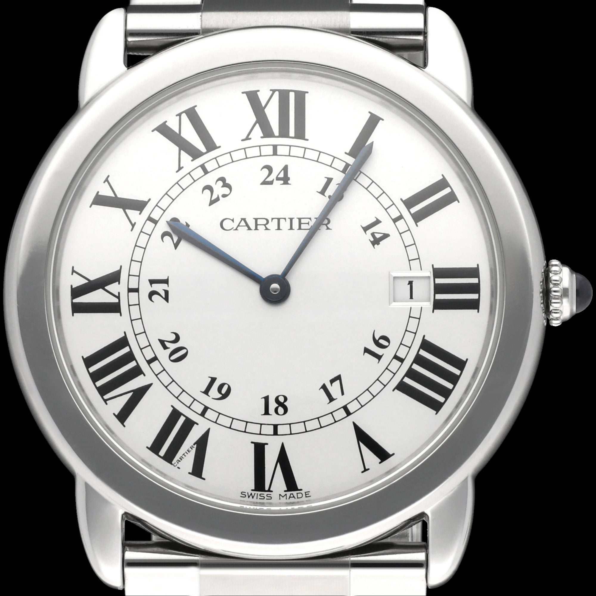 Cartier Ronde Solo de Cartier W6701005 - Cartier horloge - Cartier kopen - Cartier heren horloge - Trophies Watches