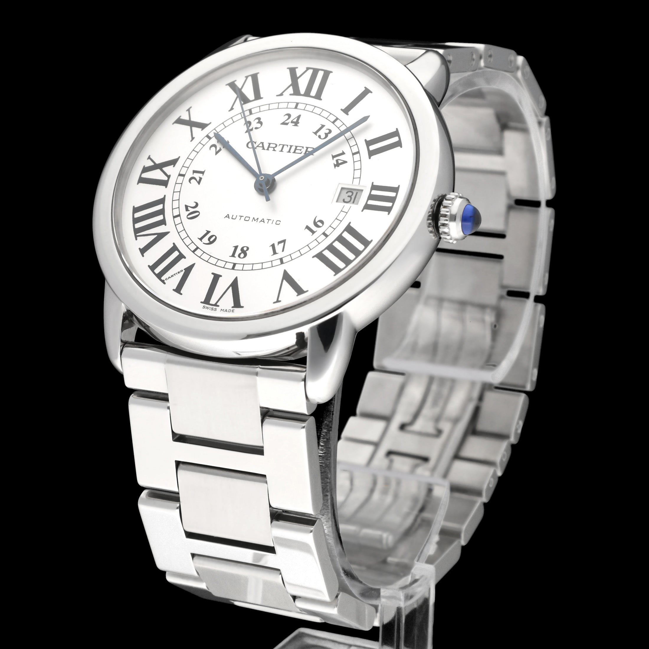 Cartier Ronde Solo de Cartier W6701011 - Cartier horloge - Cartier kopen - Cartier heren horloge - Trophies Watches