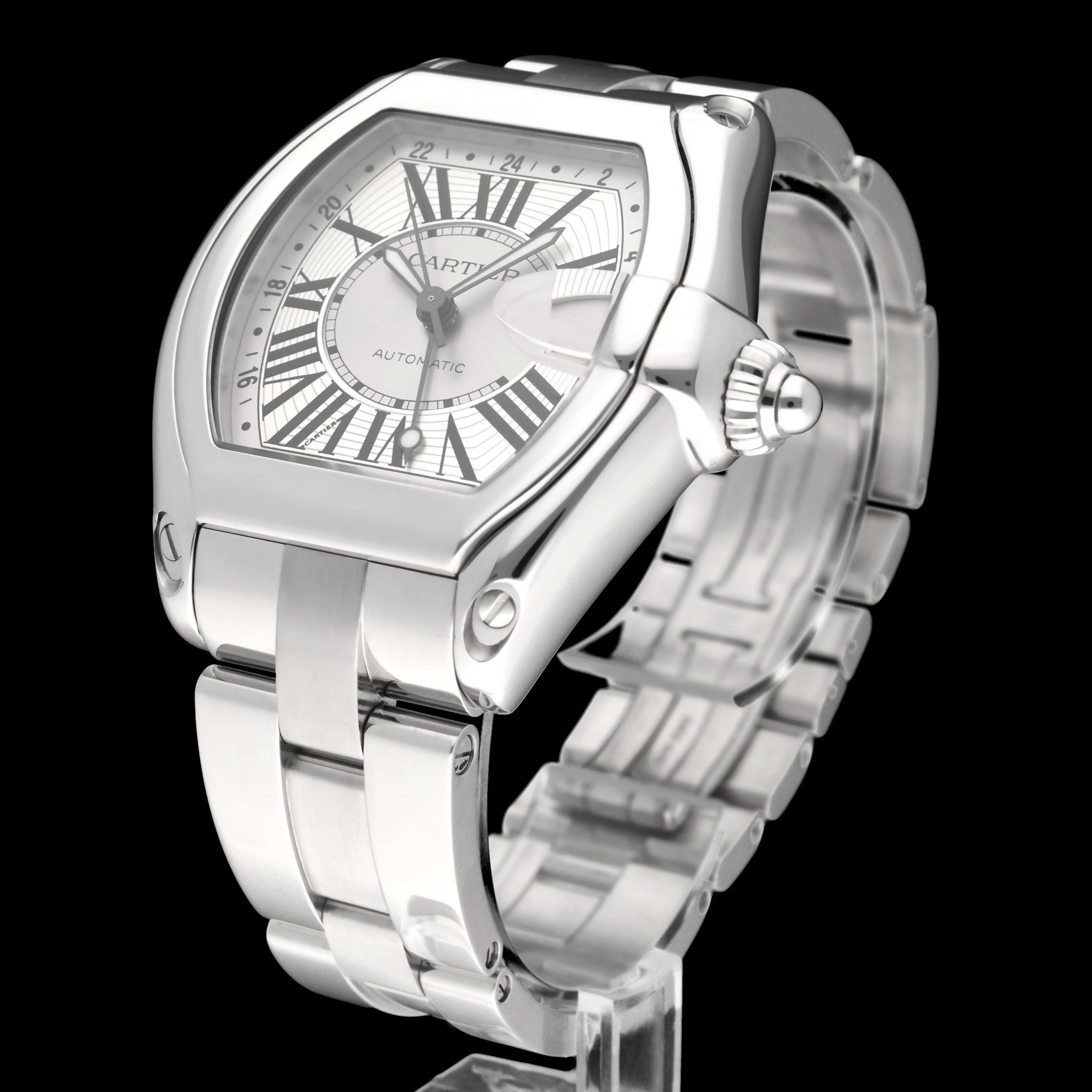 Cartier Roadster GMT W62032X6 - Cartier horloge - Cartier kopen - Cartier heren horloge - Trophies Watches