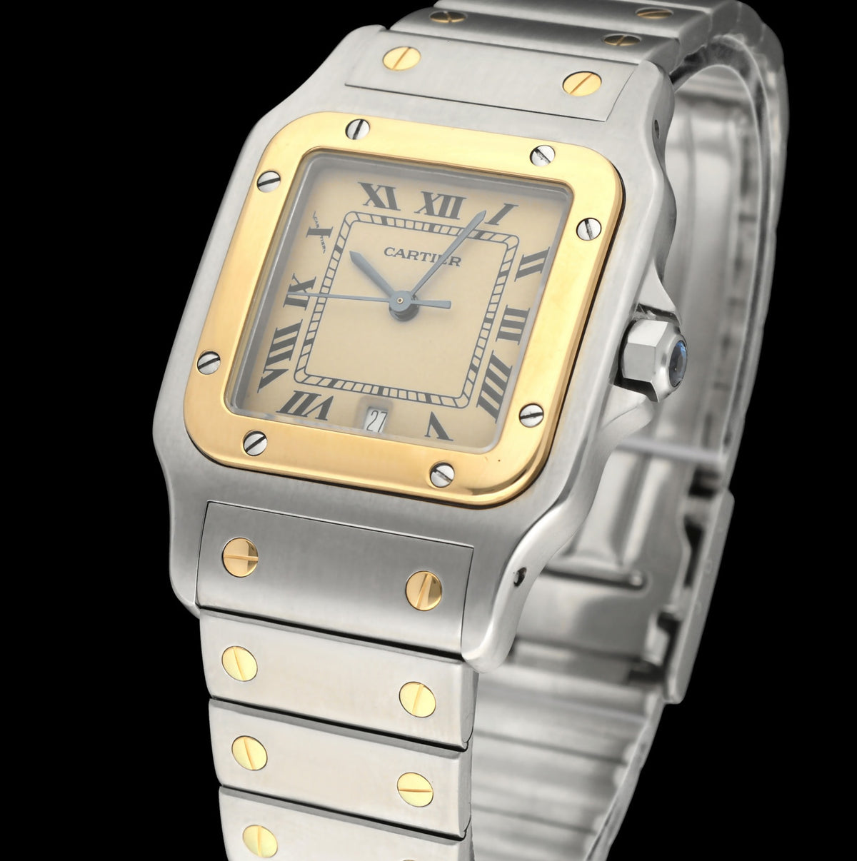 Cartier Santos Galbée W20011C4 - Cartier horloge - Cartier kopen - Cartier heren horloge - Trophies Watches