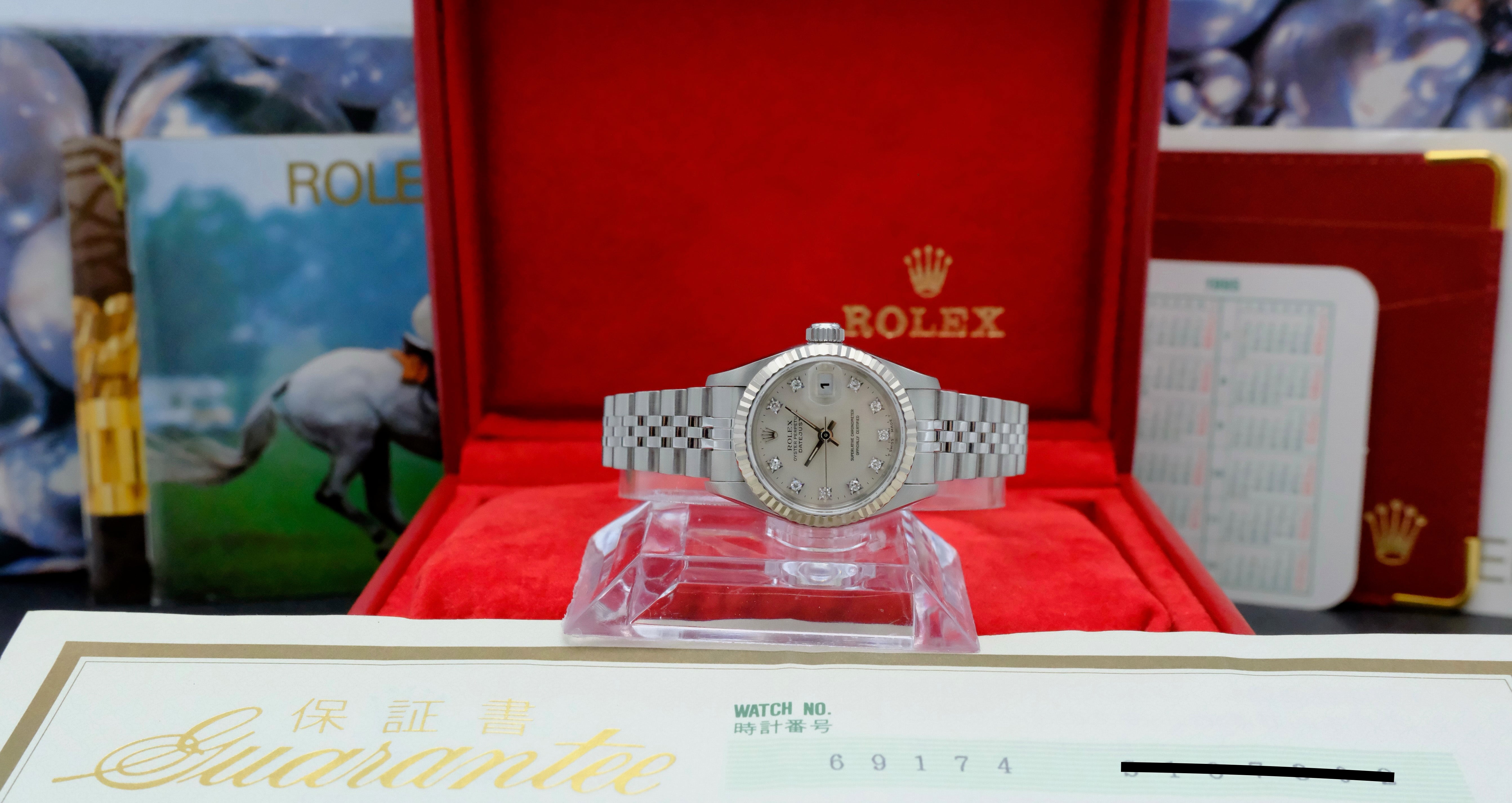 Rolex Oyster Perpetual Lady Datejust 69174G - 1995 - Rolex horloge - Rolex kopen - Rolex dames horloge - Trophies Watches
