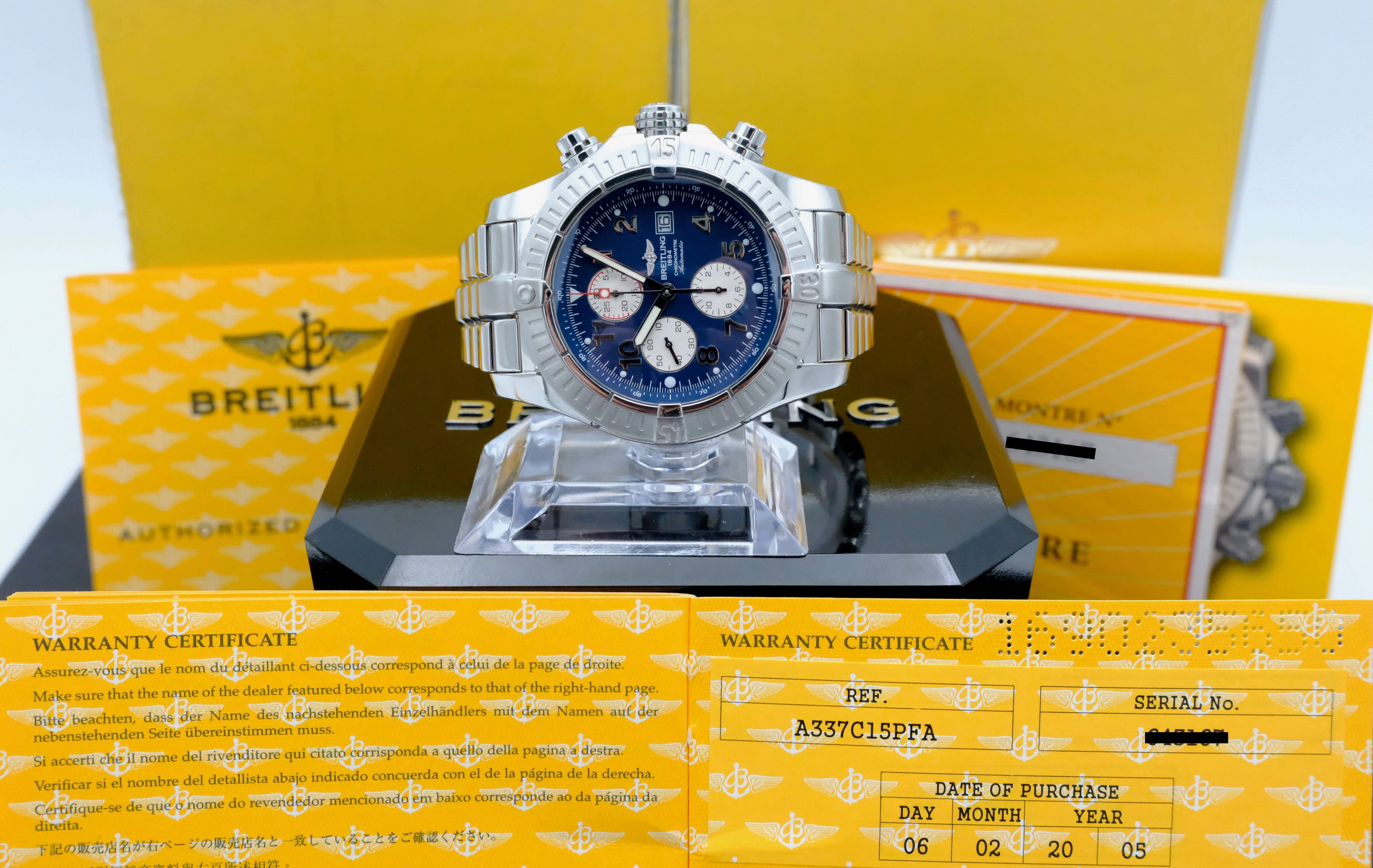 Breitling Super Avenger A13370- 2005 - Breitling horloge - Breitling kopen - Breitling heren horloge - Trophies Watches
