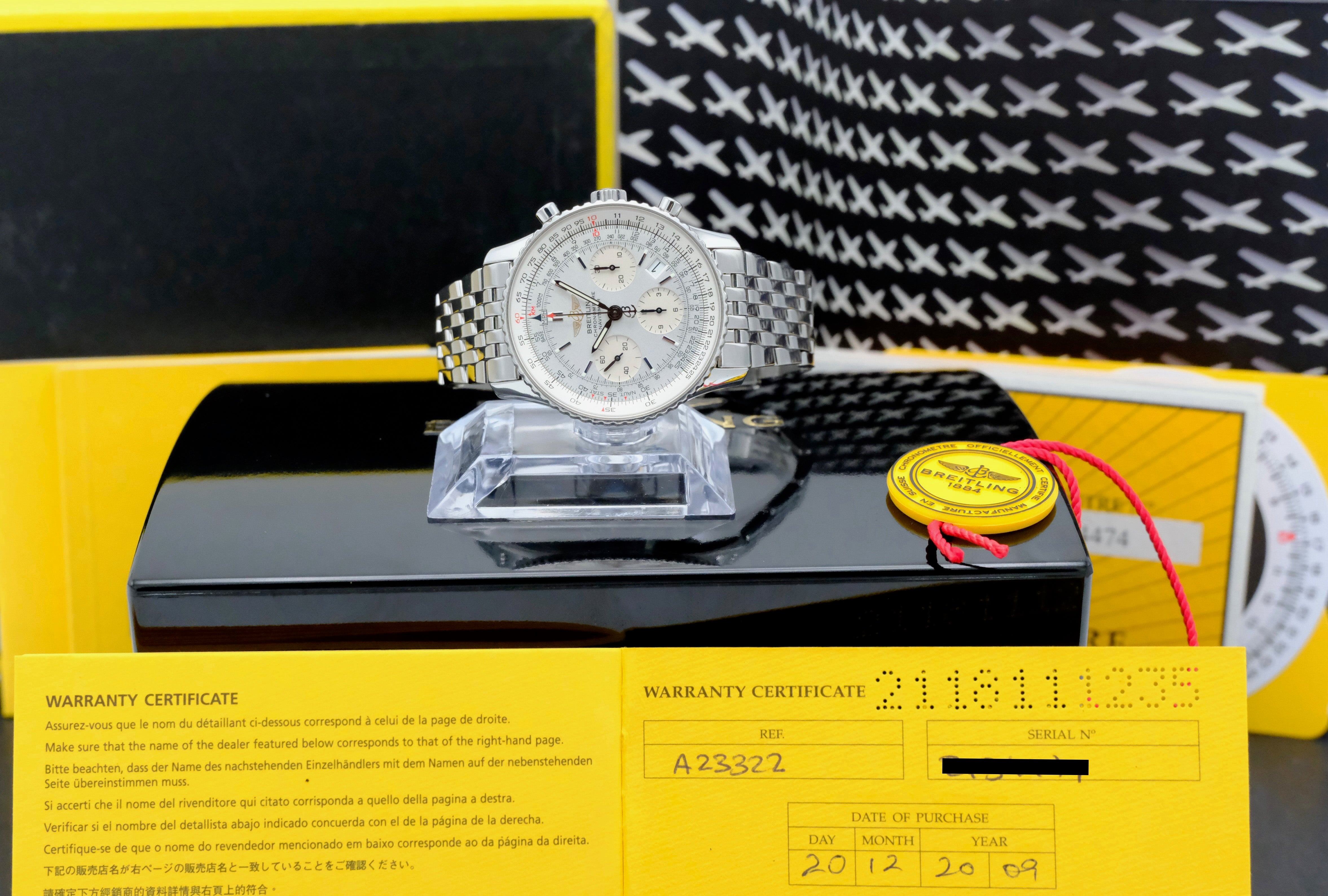 Breitling Navitimer A23322, Box & Papers, 2009