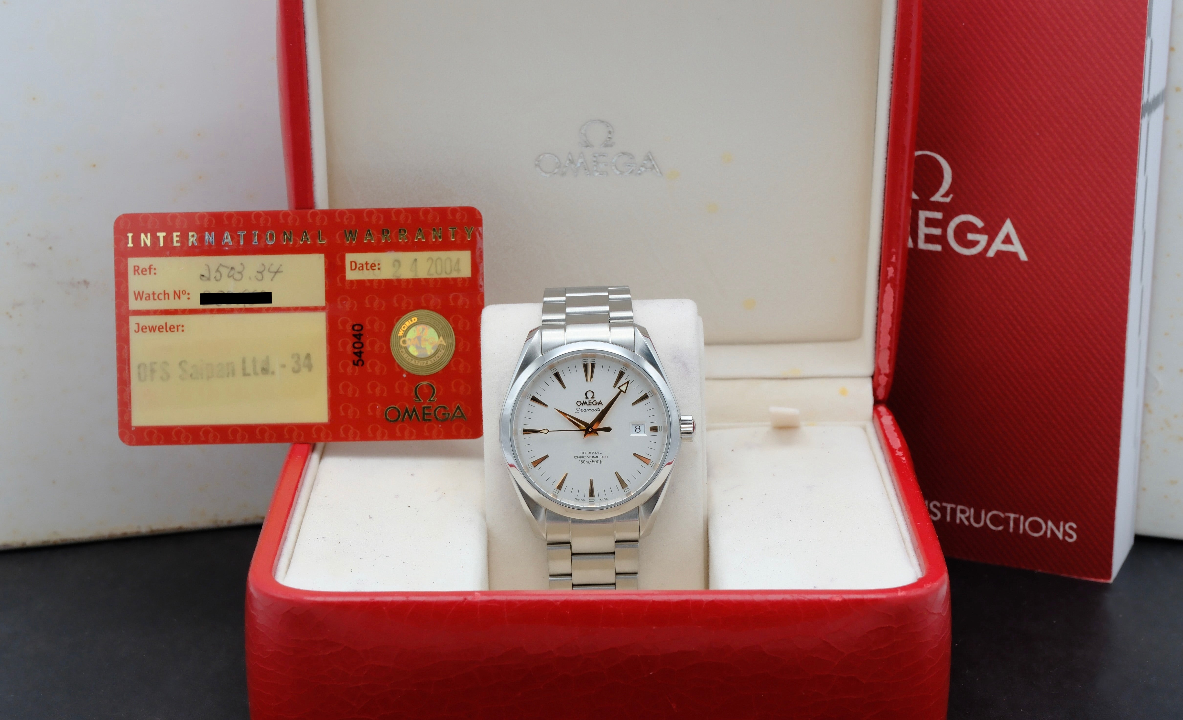 Omega Seamaster Aqua Terra Co-axial 2503.34.00 - 2004 - Omega horloge - Omega kopen - Omega heren horloge - Trophies Watches