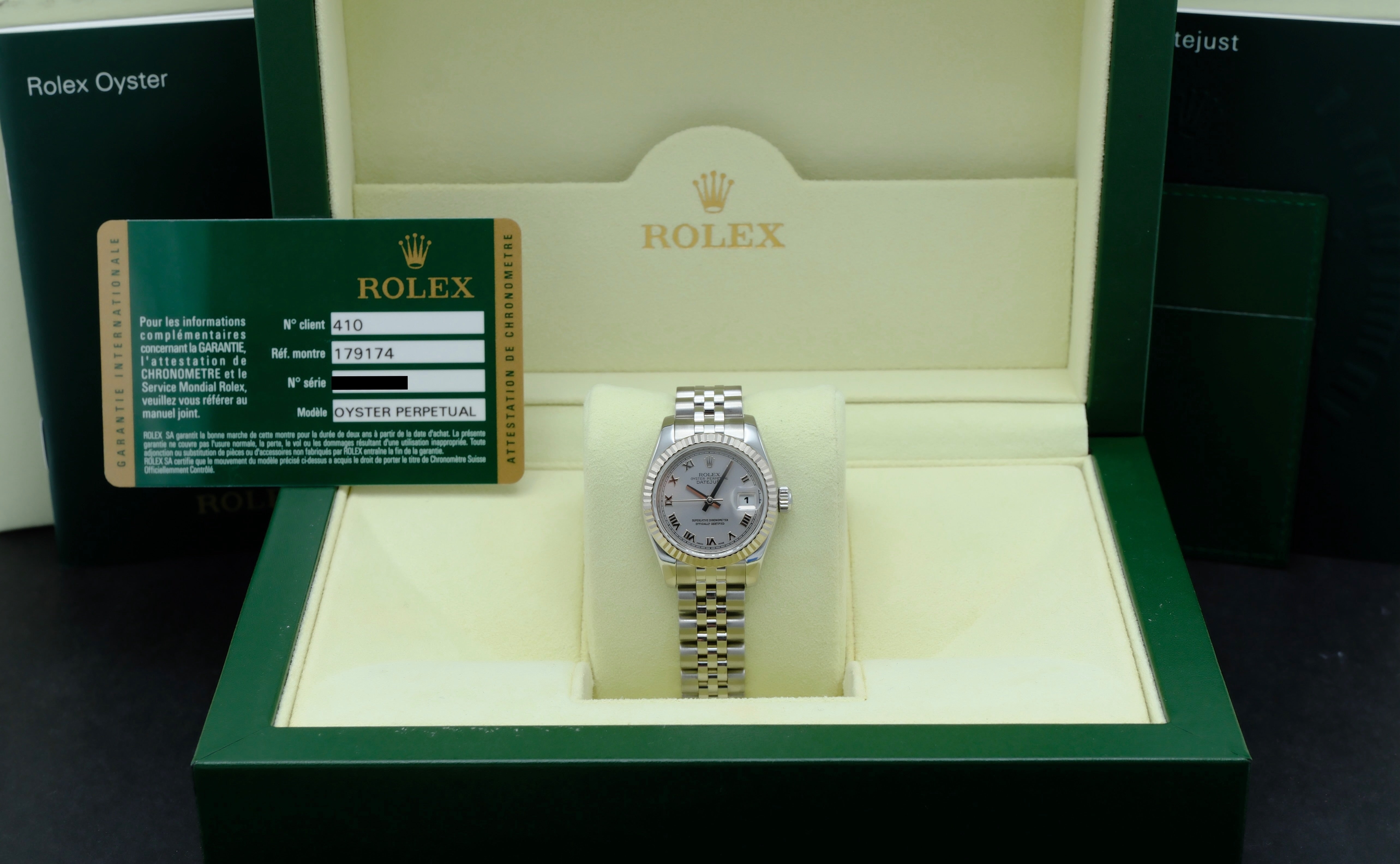 Rolex Oyster Perpetual Lady Datejust 179174 - 2008 - Rolex horloge - Rolex kopen - Rolex dames horloge - Trophies Watches