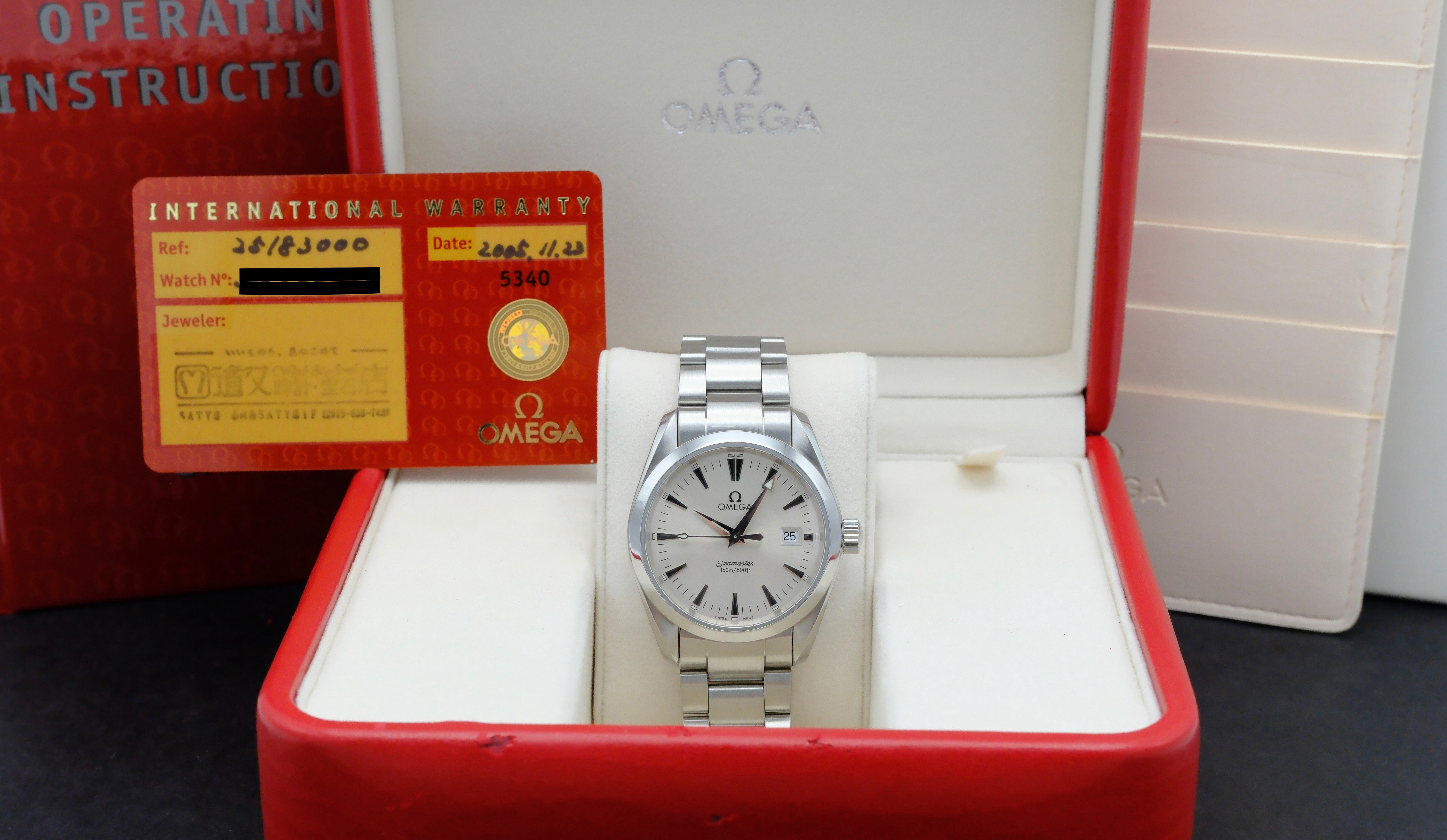 Omega Seamaster Aqua Terra 2518.30.00 - 2005 - Omega horloge - Omega kopen - Omega heren horloge - Trophies Watches