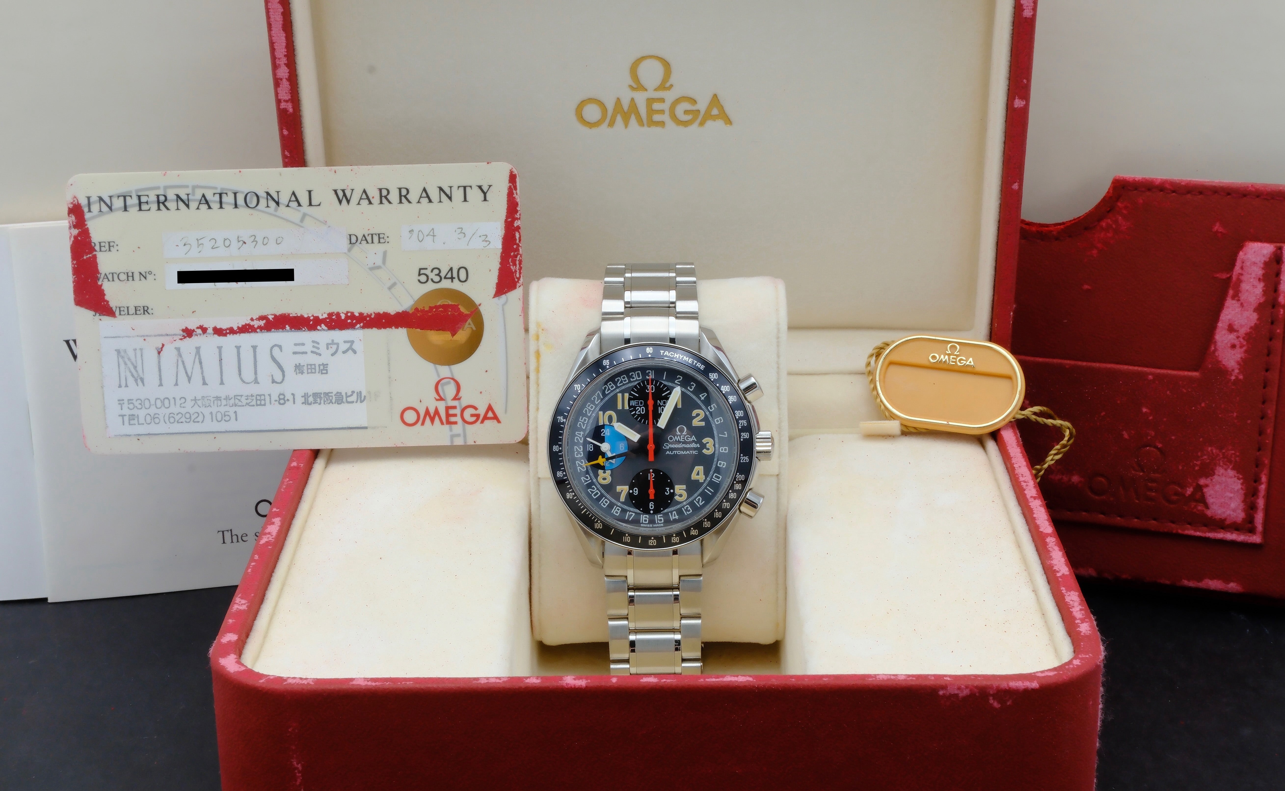 Omega Speedmaster Day Date 3520.53.00 - 2004 - Omega horloge - Omega kopen - Omega heren horloge - Trophies Watches