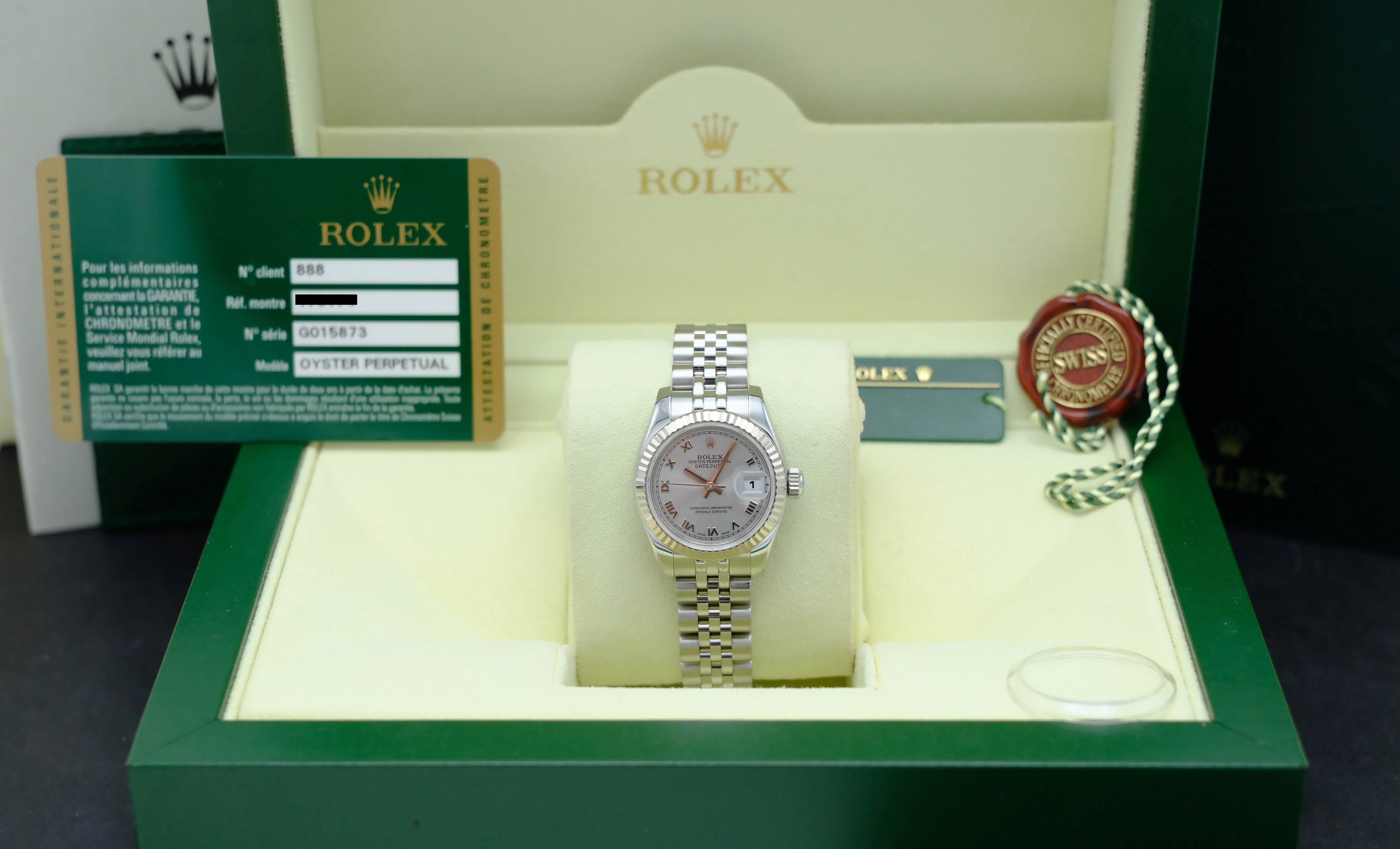 Rolex Oyster Perpetual Lady Datejust 179174 - 2010 - Rolex horloge - Rolex kopen - Rolex dames horloge - Trophies Watches