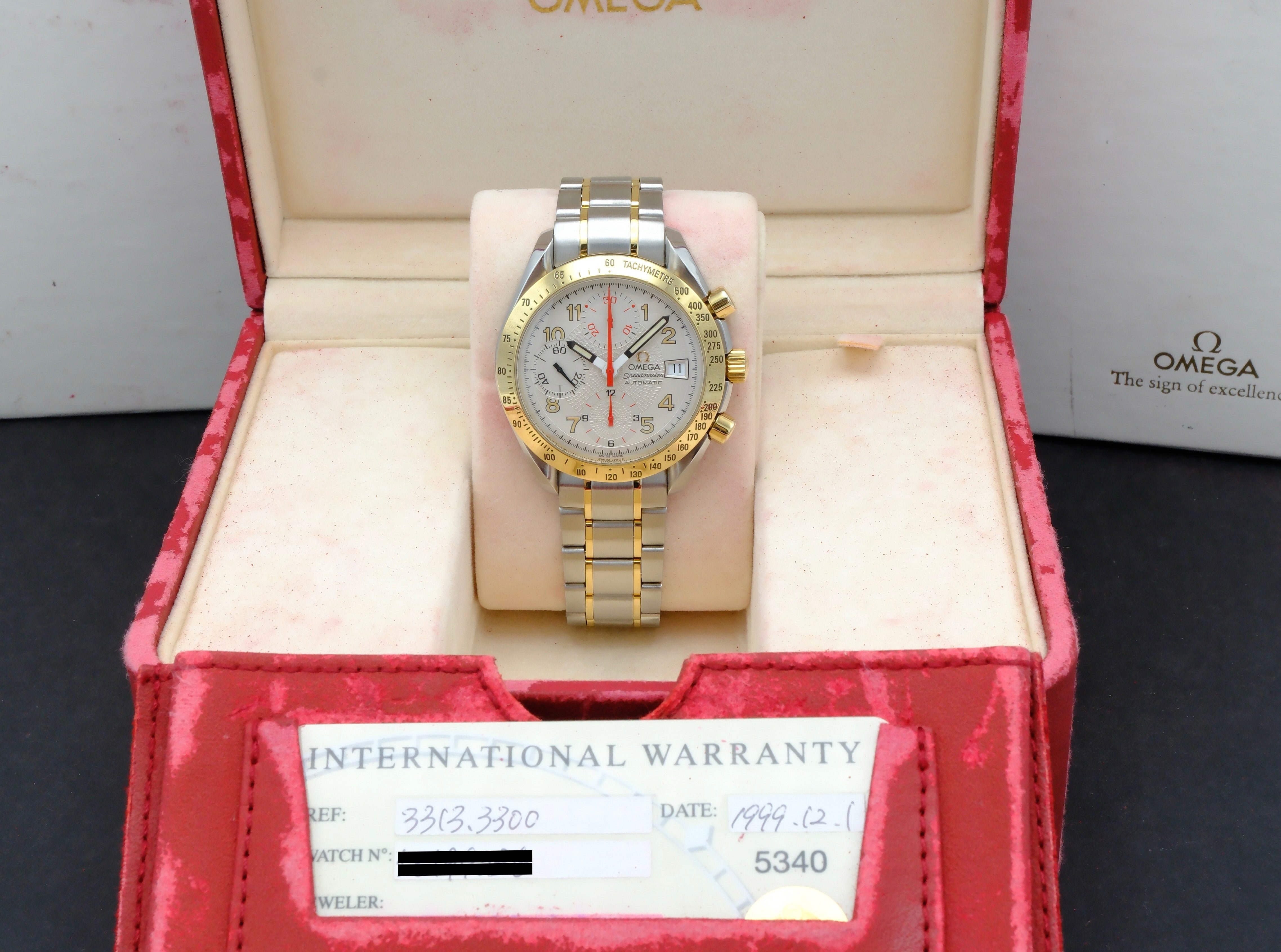 Omega Speedmaster 3313.33.00 - 1999 - Omega horloge - Omega kopen - Omega heren horloges - Trophies Watches
