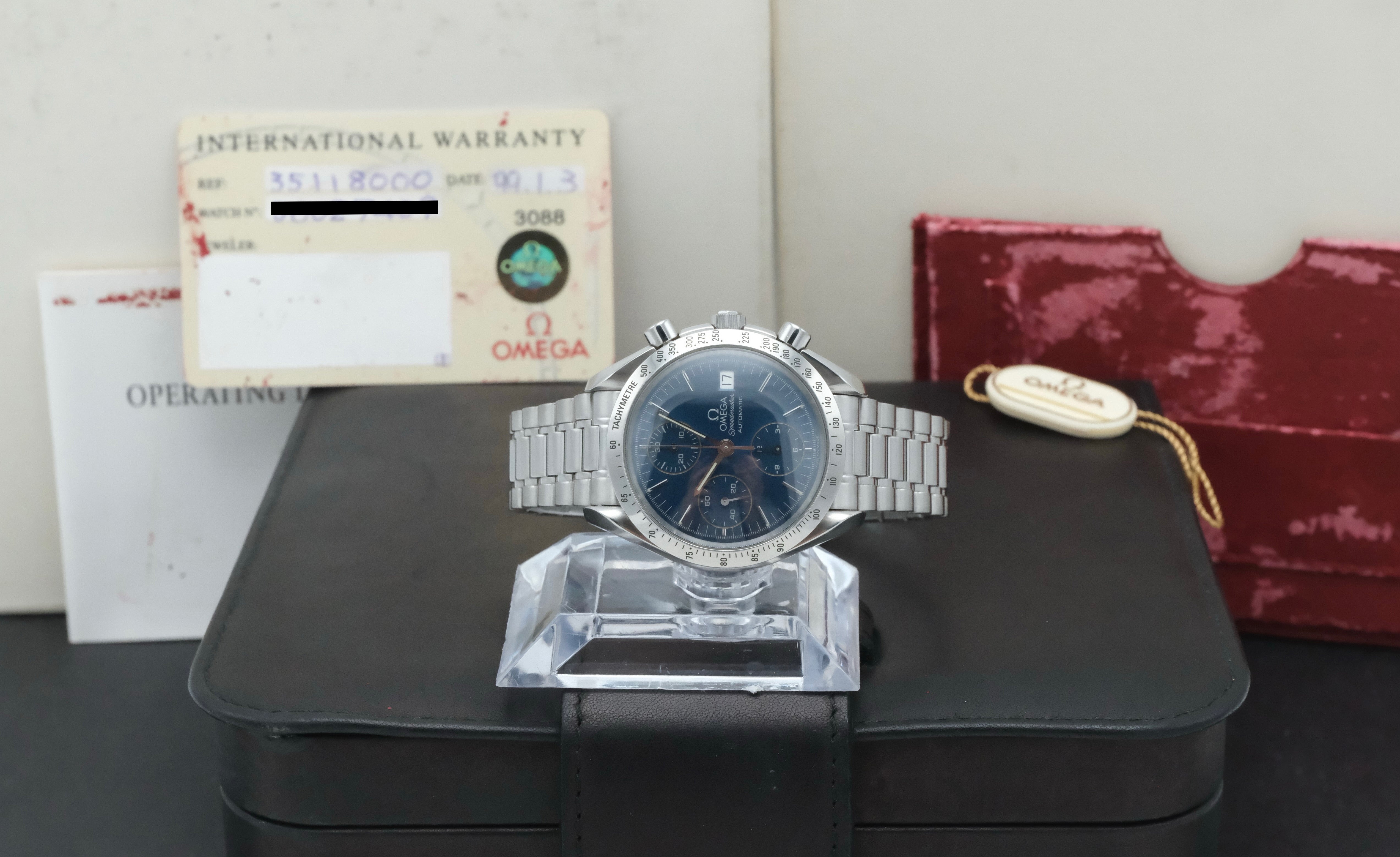 Omega Speedmaster 3511.80.00 - 1999 - Omega horloge - Omega kopen - Omega heren horloge - Trophies Watches