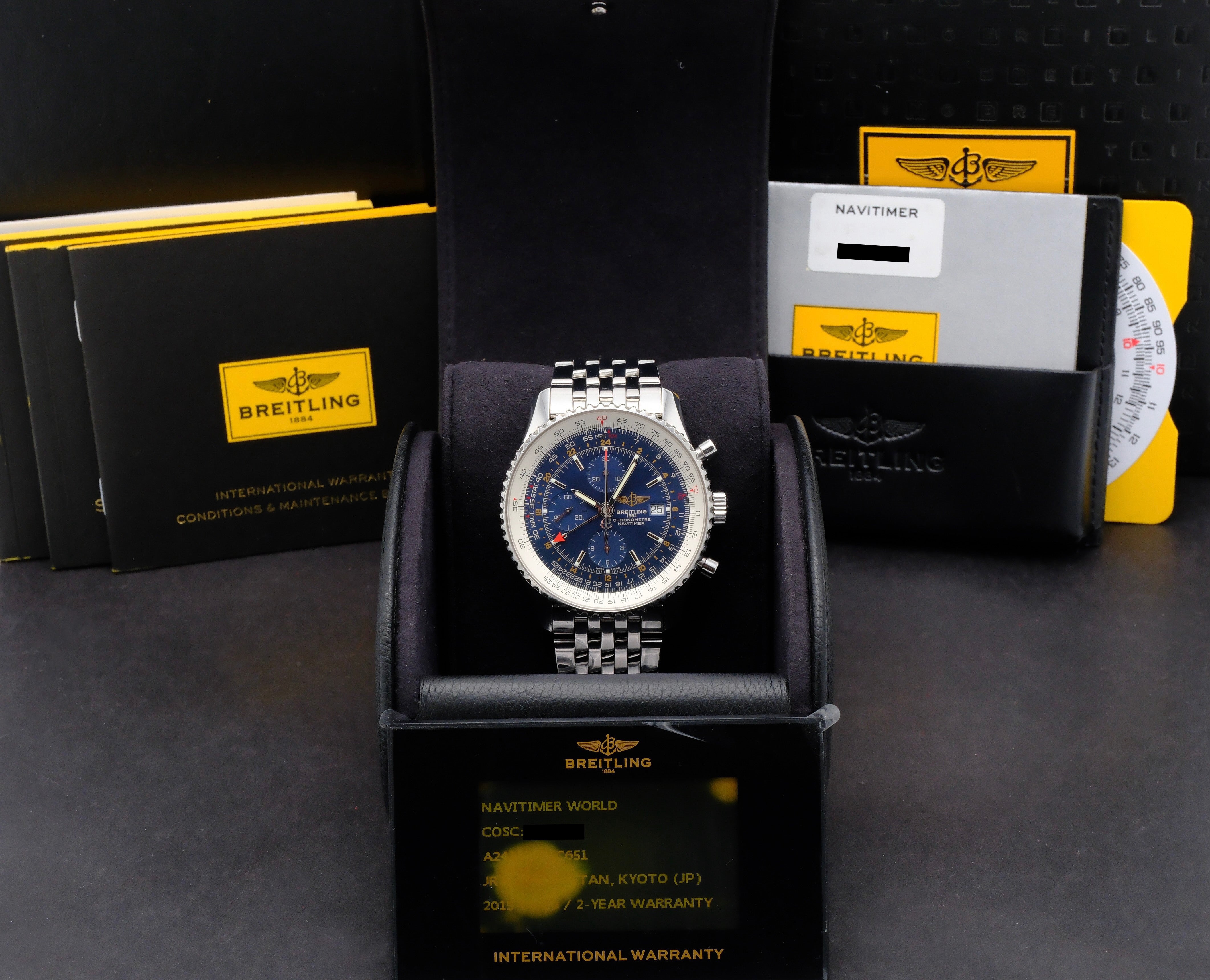 Breitling Navitimer World A24322, Box & Papers, 2016