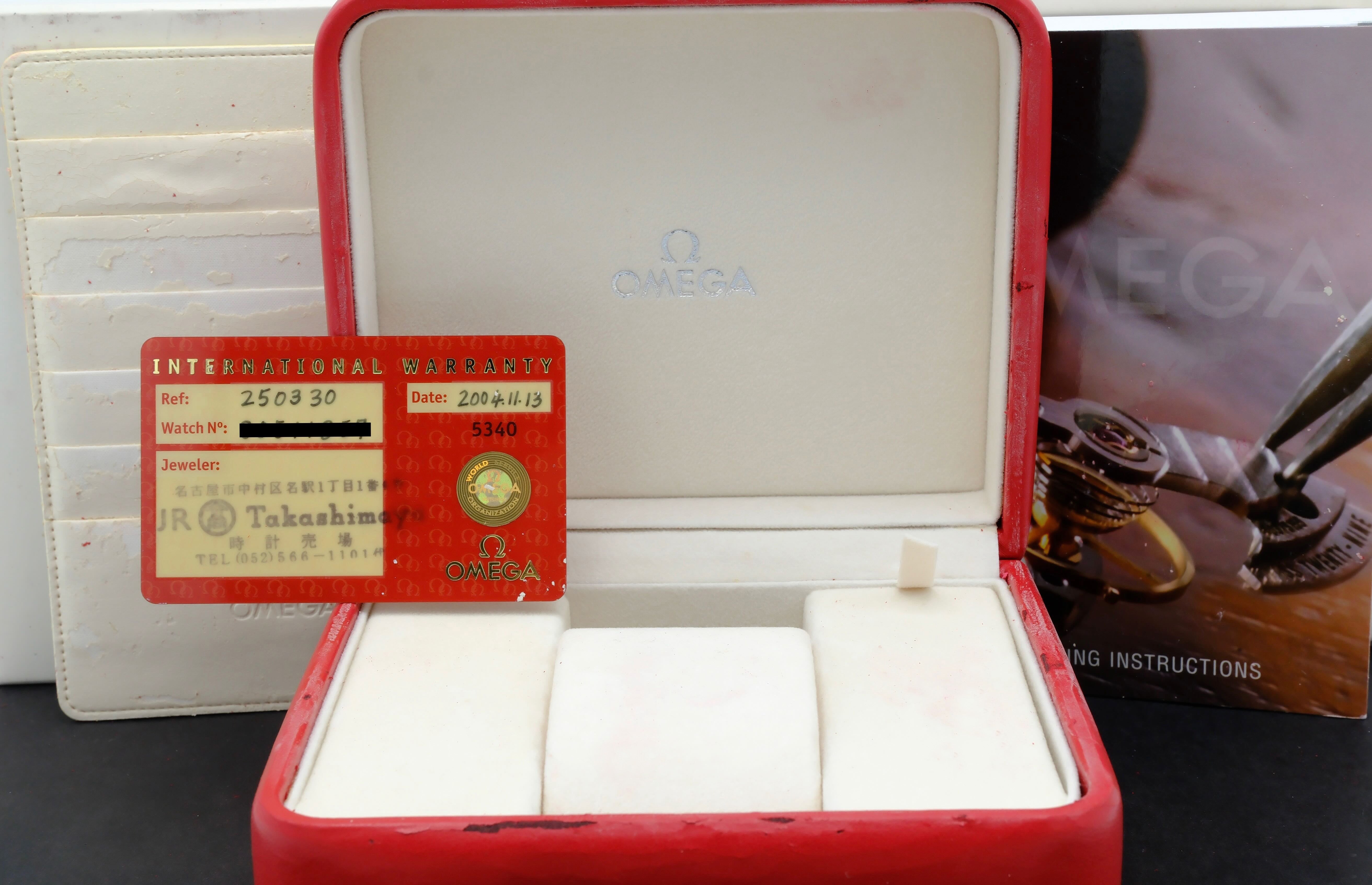 Omega Seamaster Aqua Terra 2503.30.00, Box & Papers, 2004