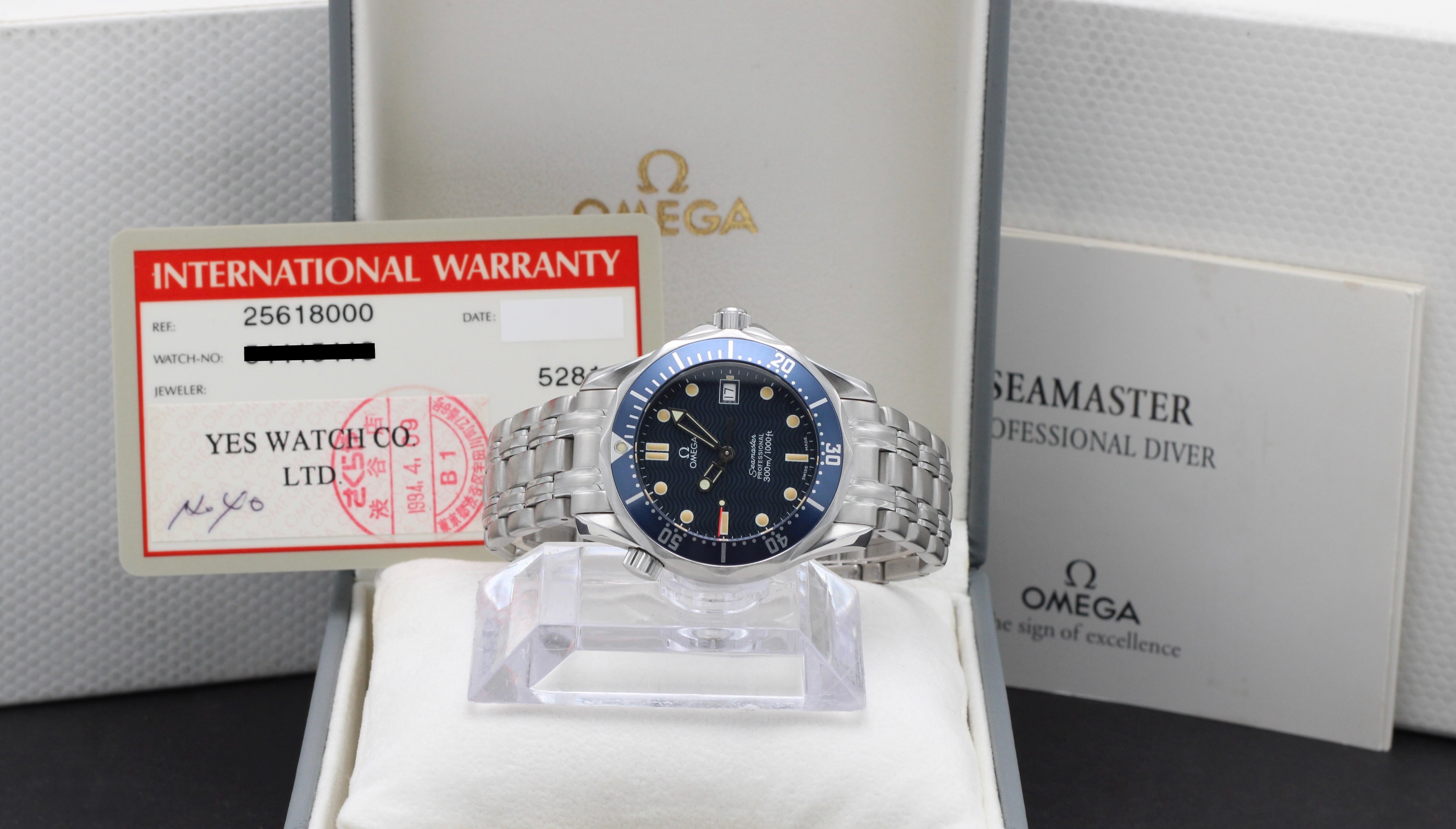 Omega Seamaster Diver 300 M 2561.80.00 - 1994 - Omega horloge - Omega kopen - Omega heren horloge - Trophies Watches