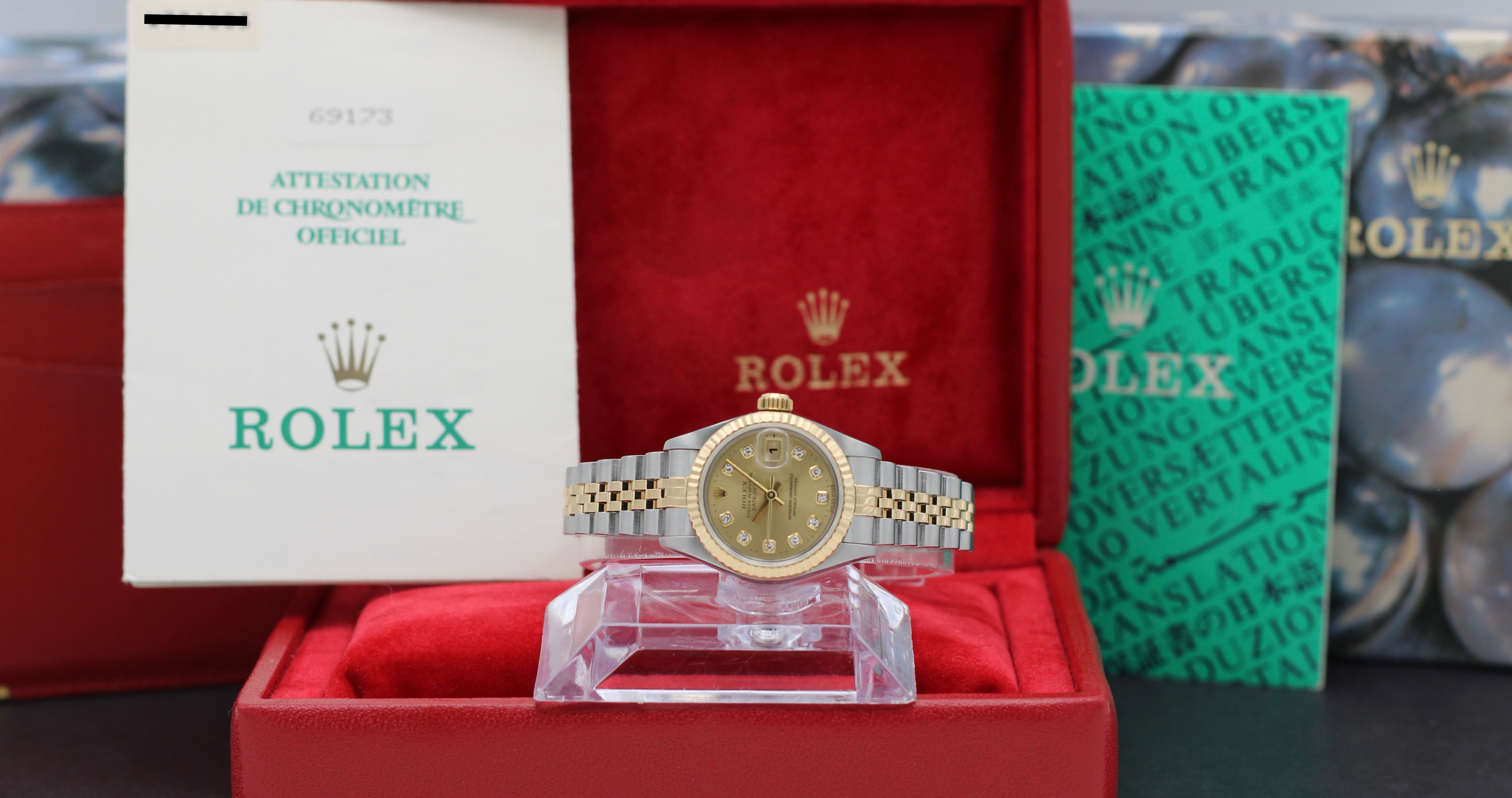 Rolex Lady-Datejust 69173G - 1995 - Rolex horloge - Rolex kopen - Rolex dames horloge - Trophies Watches