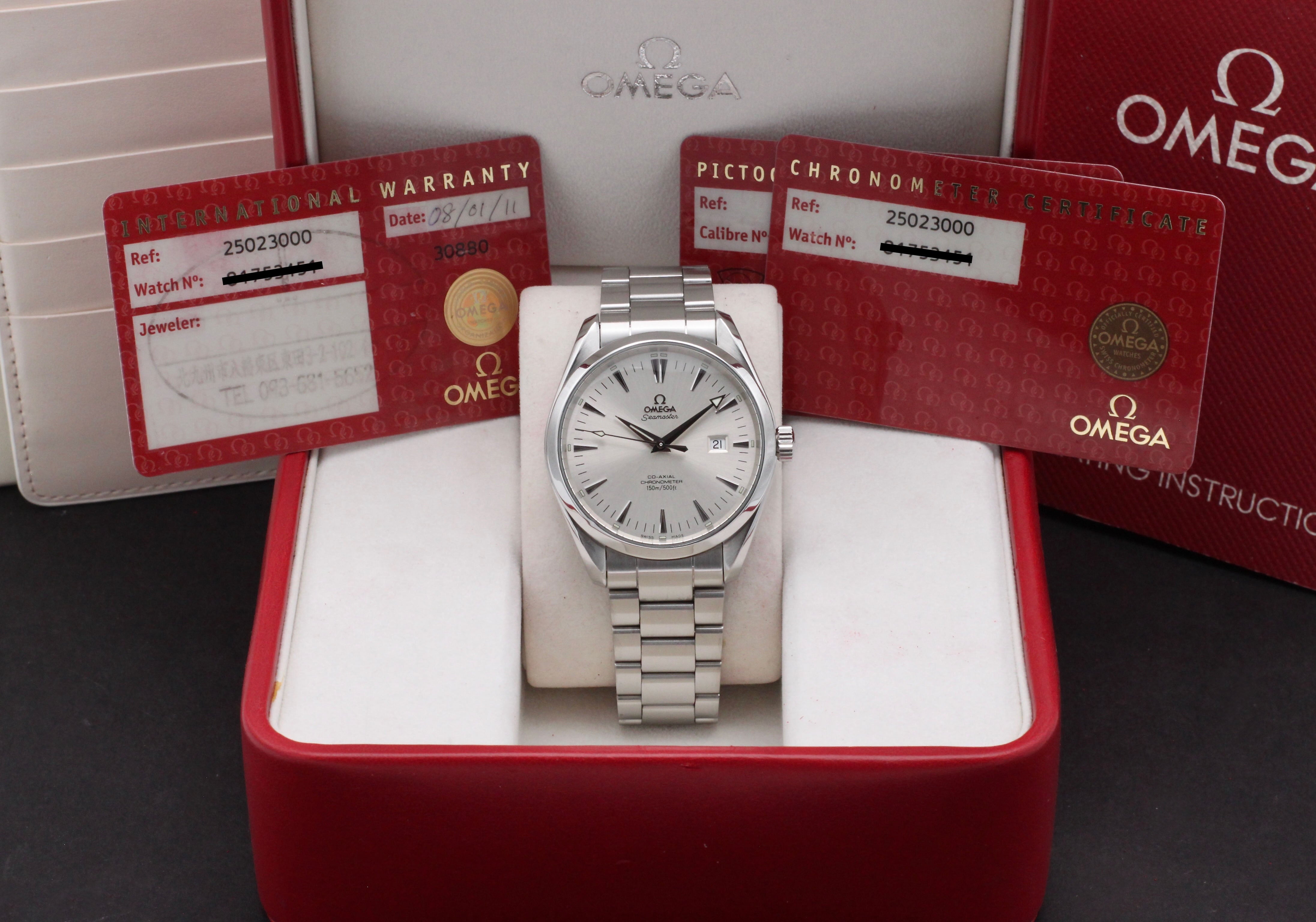 Omega Seamaster Aqua Terra Co-axial 2502.30.00 - 2008 - Omega horloge - Omega kopen - Omega heren horloge - Trophies Watches