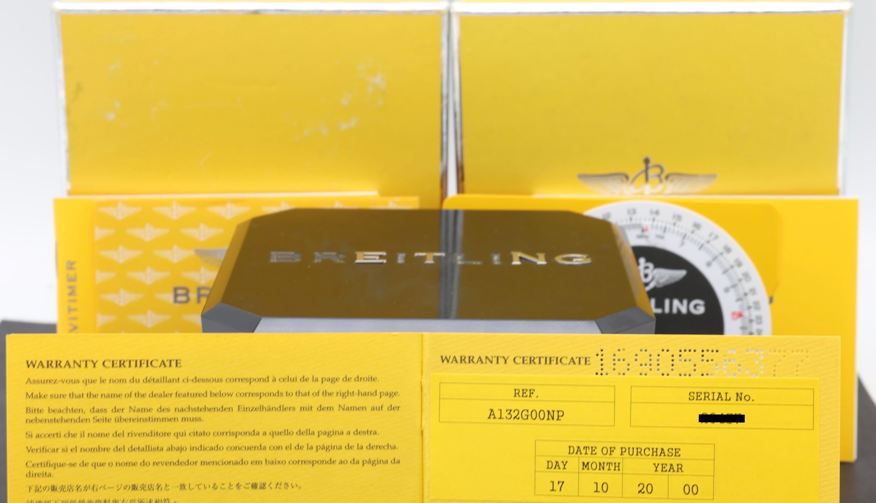 Breitling Navitimer A13022, Box & Papers, 2000