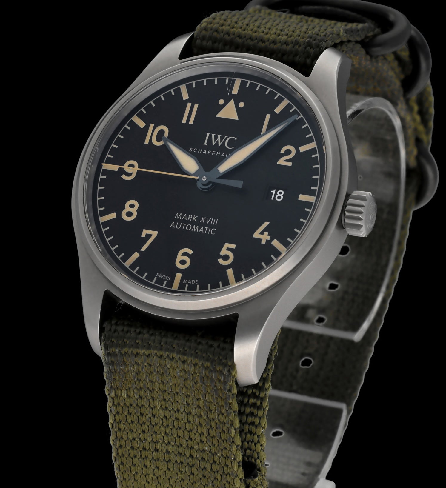 IWC Pilot Mark Xviii Heritage IW327006 - 2018 - IWC horloge - IWC kopen - IWC heren horloge - Trophies Watches
