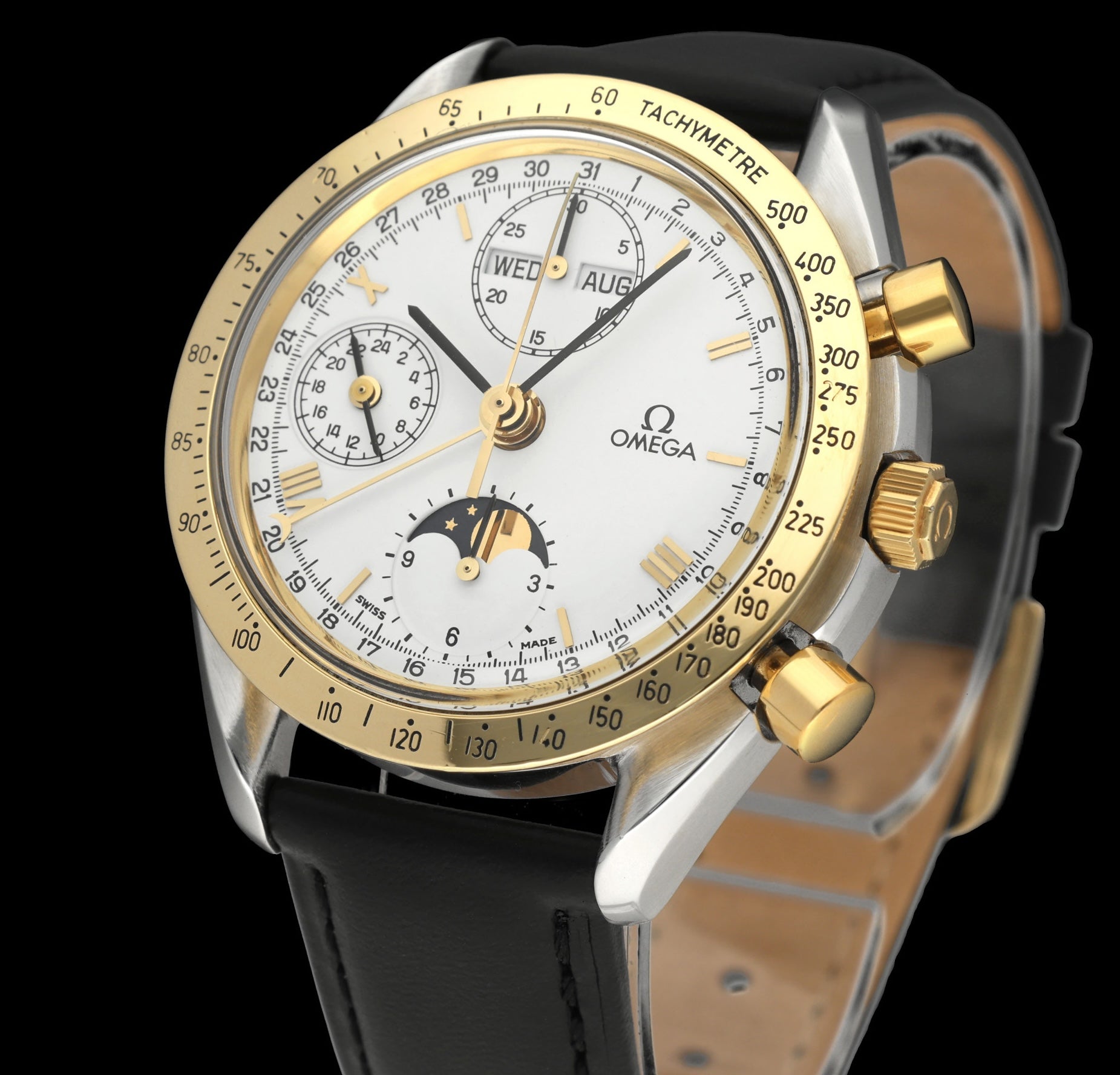 Omega Triple Date Moon Phase 3330.20 - 1992 - Omega horloge - Omega kopen - Omega heren horloge - Trophies Watches