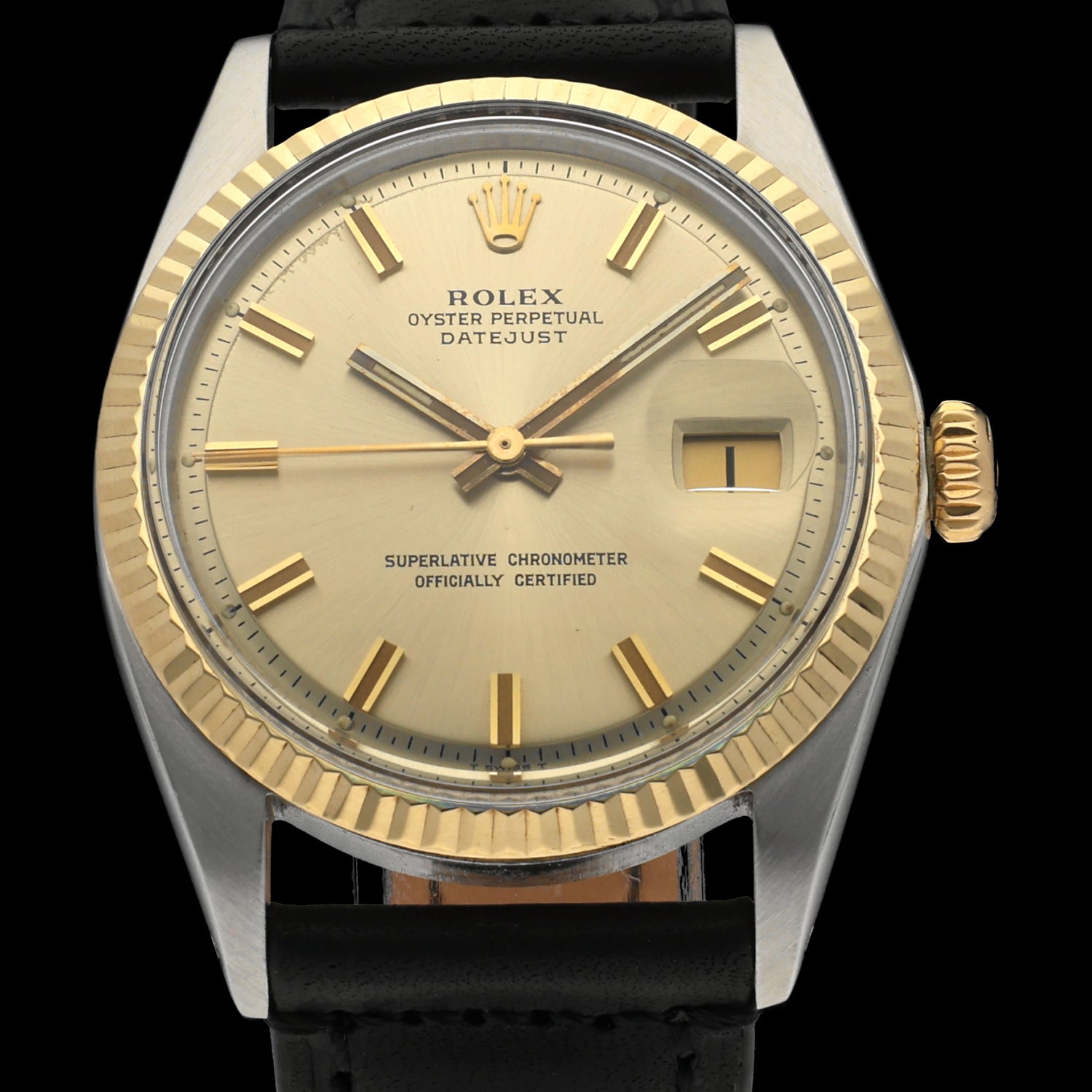 Rolex Datejust 1601 - 1968 - goud/staal - two/tone - Rolex horloge - Rolex kopen - Rolex heren horloge - Trophies Watches