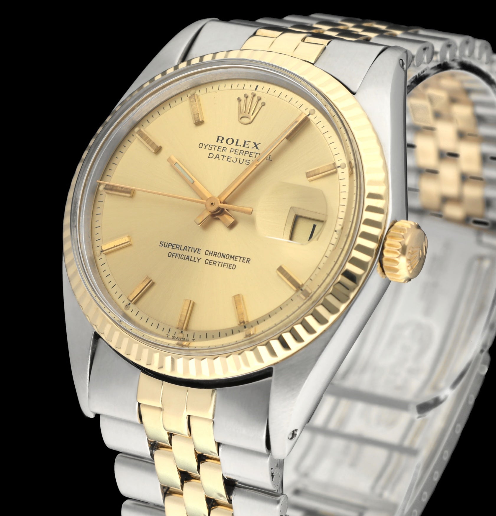 Rolex Datejust 1601 - 1972 - goud/staal - two/tone - Rolex horloge - Rolex kopen - Rolex heren horloge - Trophies Watches