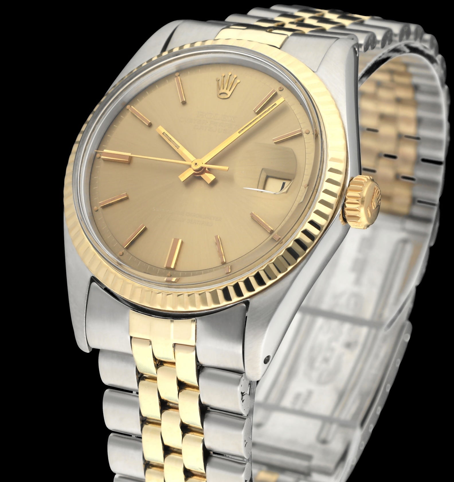 Rolex Datejust 1601 - 1970 - goud/staal - two/tone - Rolex horloge - Rolex kopen - Rolex heren horloge - Trophies Watches