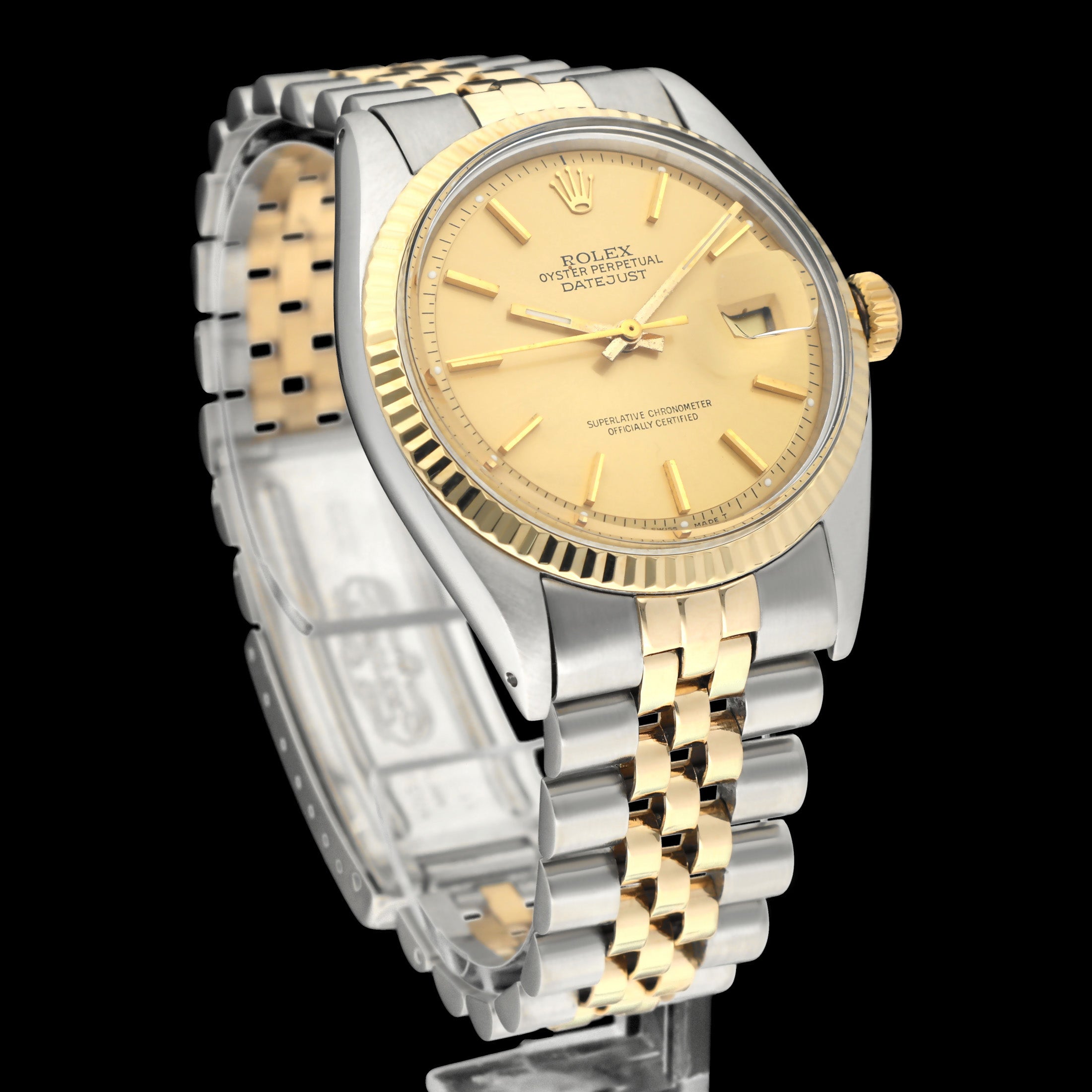 Rolex Datejust 1601 - 1976 - goud/staal - two/tone - Rolex horloge - Rolex kopen - Rolex heren horloge - Trophies Watches