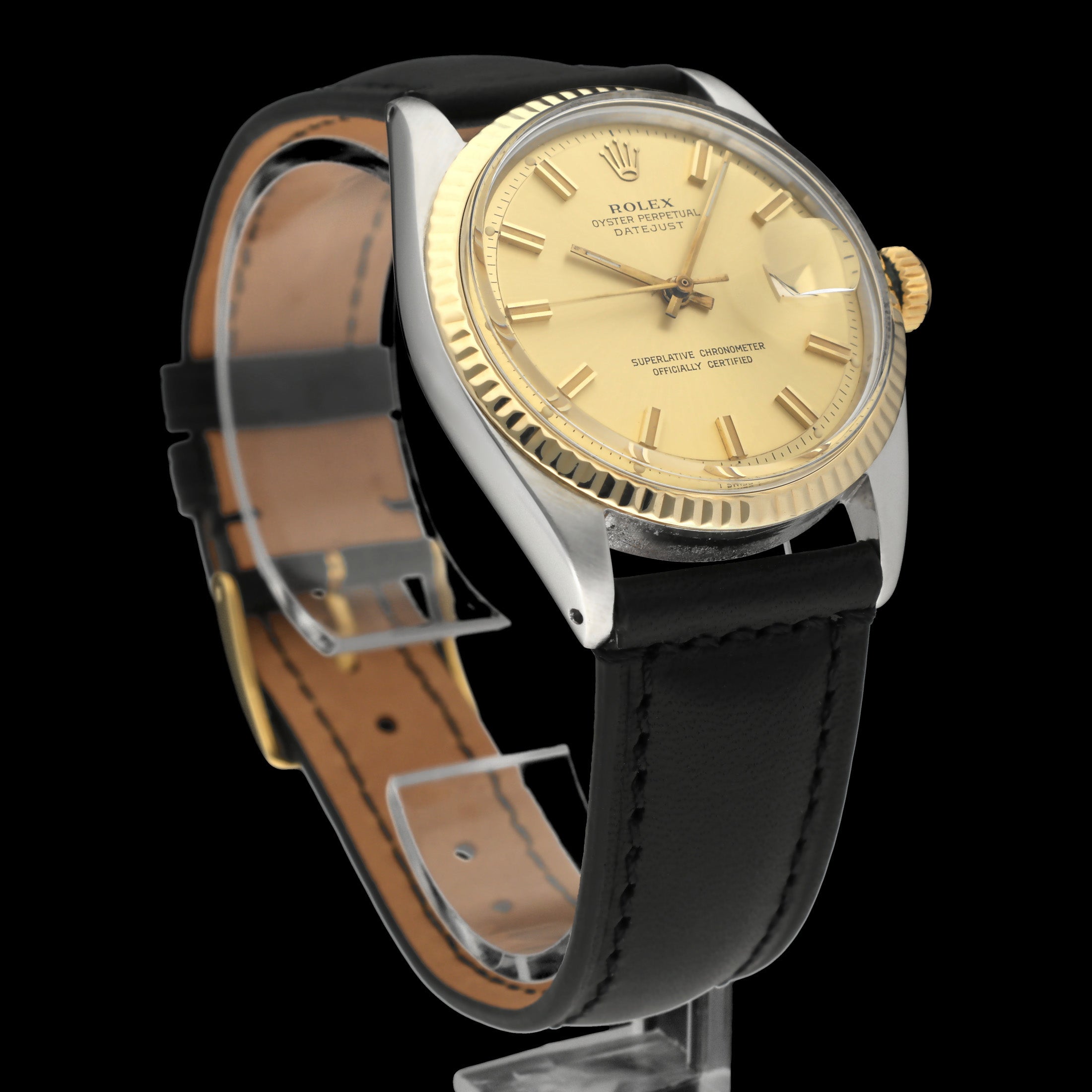 Rolex Datejust 1601 - 1973 - goud/staal - two/tone - Rolex horloge - Rolex kopen - Rolex heren horloge - Trophies Watches