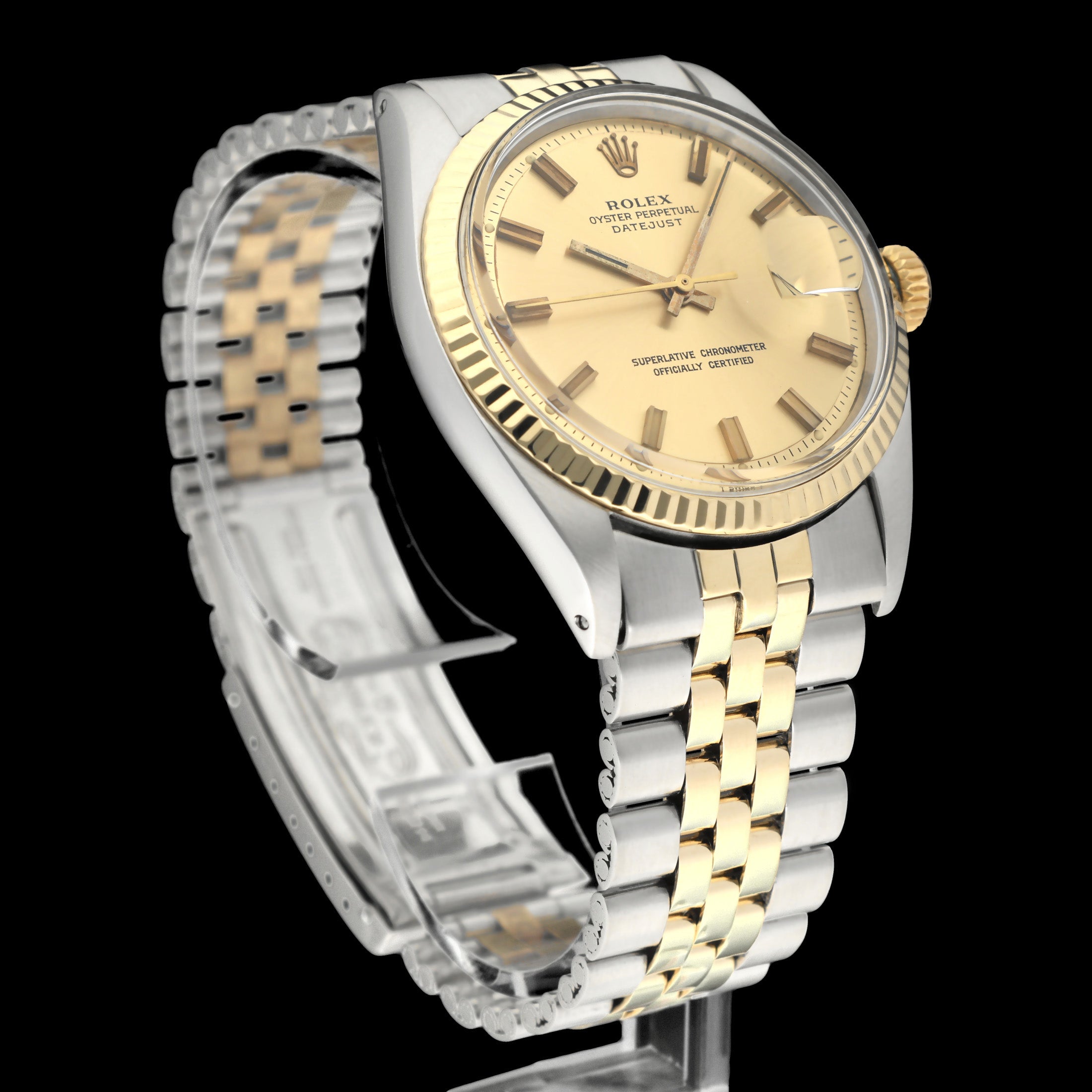 Rolex Datejust 1601 - 1971 - goud/staal - two/tone - Rolex horloge - Rolex kopen - Rolex heren horloge - Trophies Watches