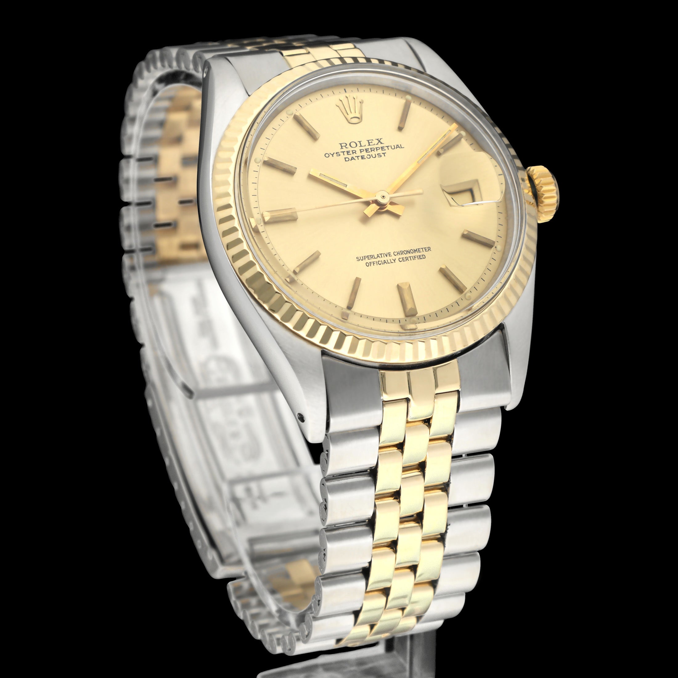 Rolex Datejust 1601 - 1971 - goud/staal - two/tone - Rolex horloge - Rolex kopen - Rolex heren horloge - Trophies Watches