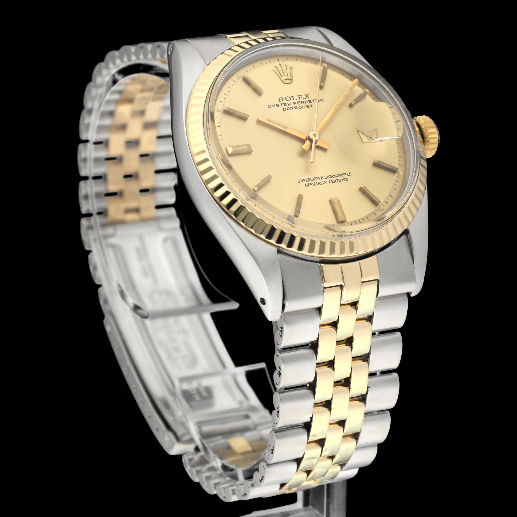 Rolex Datejust 1601 - 1971 - goud/staal - two/tone - Rolex horloge - Rolex kopen - Rolex heren horloge - Trophies Watches