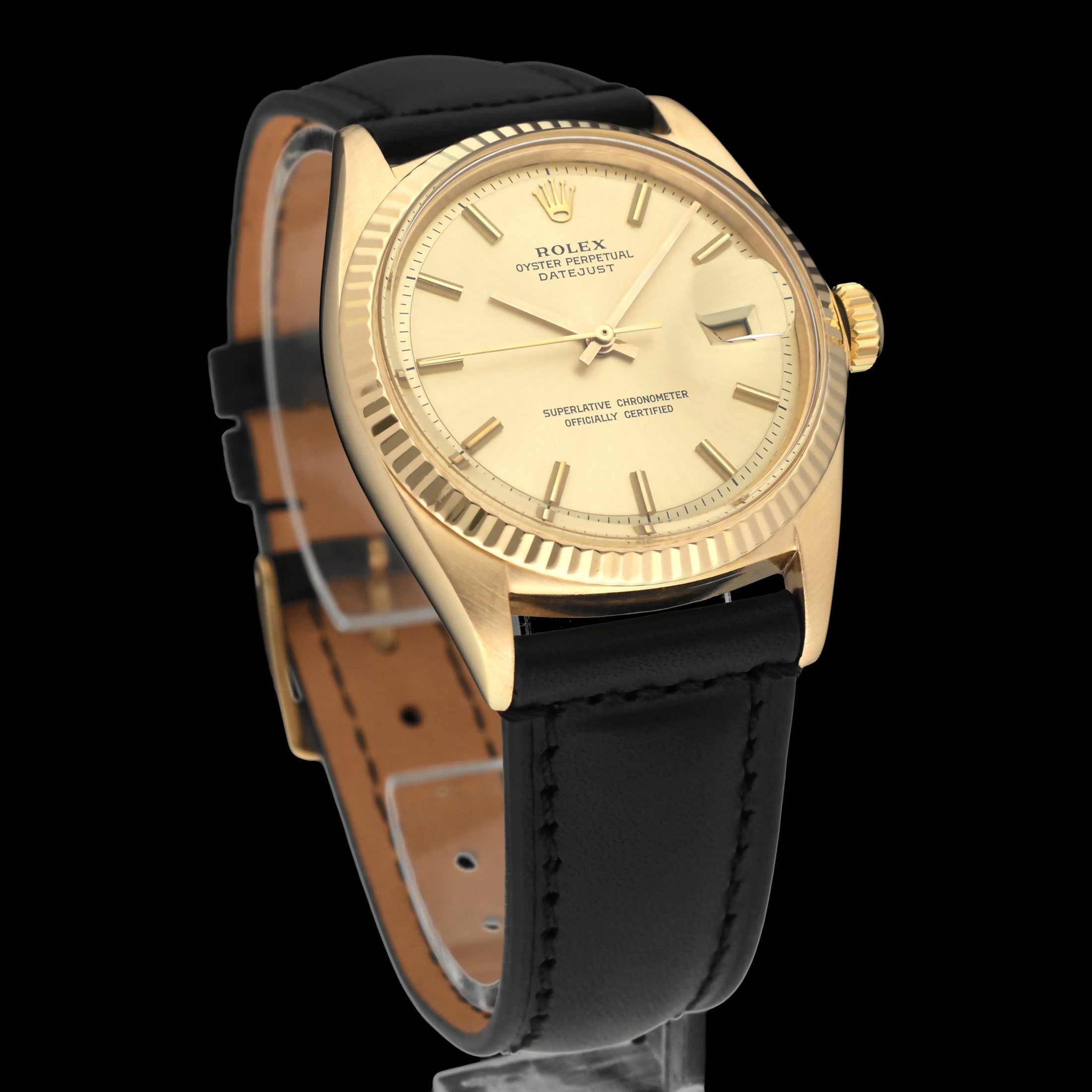 Rolex Datejust 1601 - 1969 - Geelgoud - Rolex horloge - Rolex kopen - Rolex heren horloge - Trophies Watches