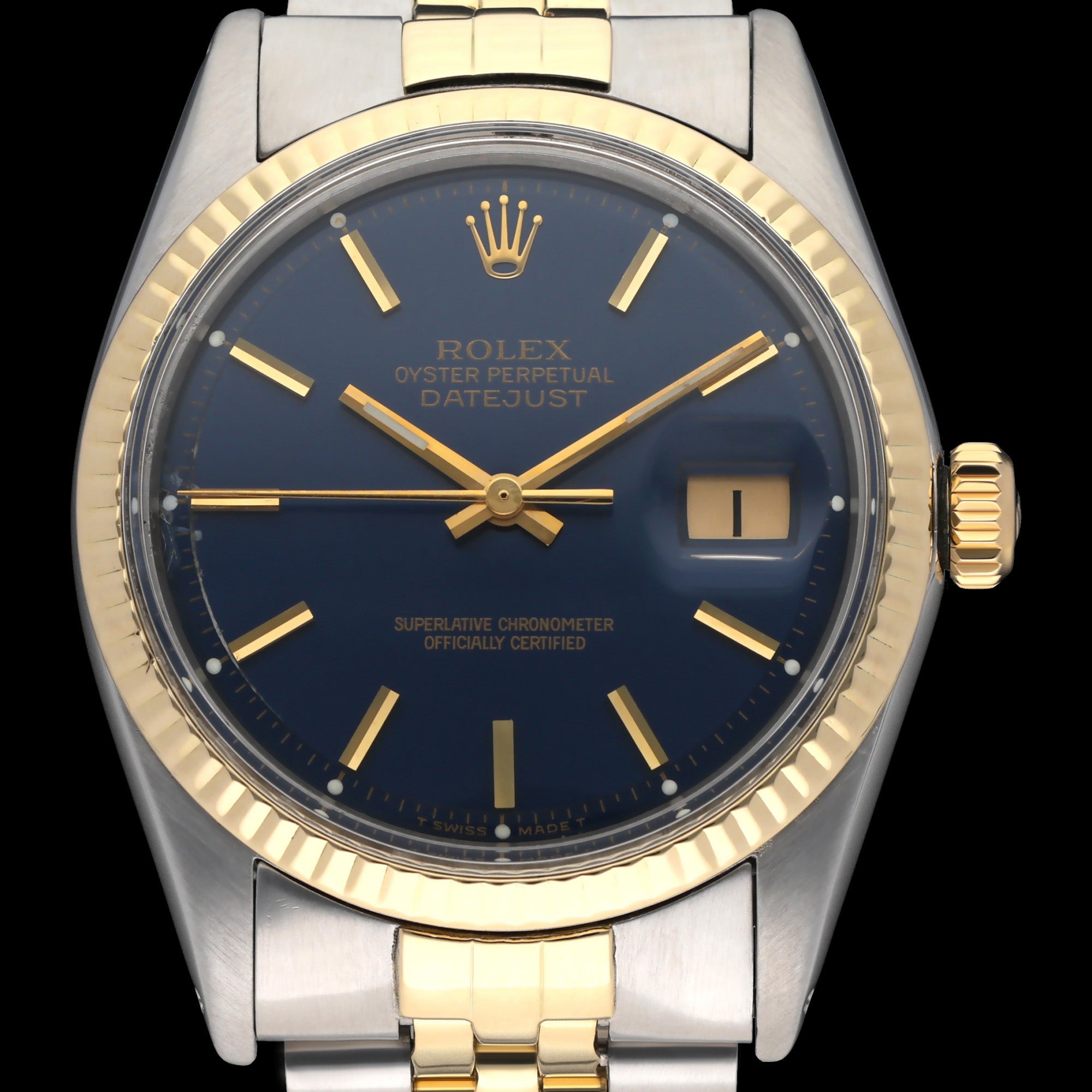 Rolex Datejust 1601 - 1974 - goud/staal - two/tone - Rolex horloge - Rolex kopen - Rolex heren horloge - Trophies Watches
