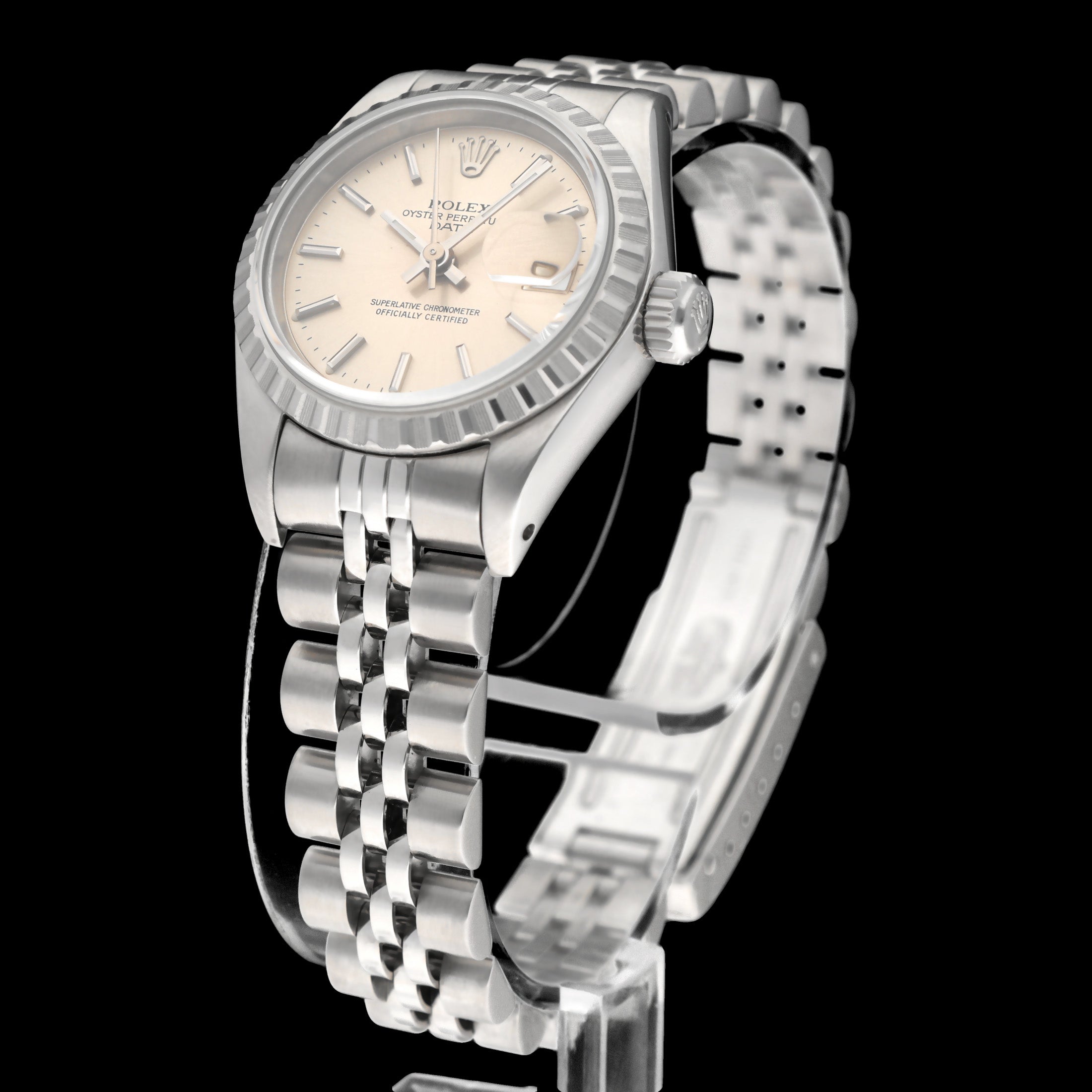 Rolex Oyster Perpetual Lady Date 69240 - 1994 - Rolex horloge - Rolex kopen - Rolex dames horloge - Trophies Watches
