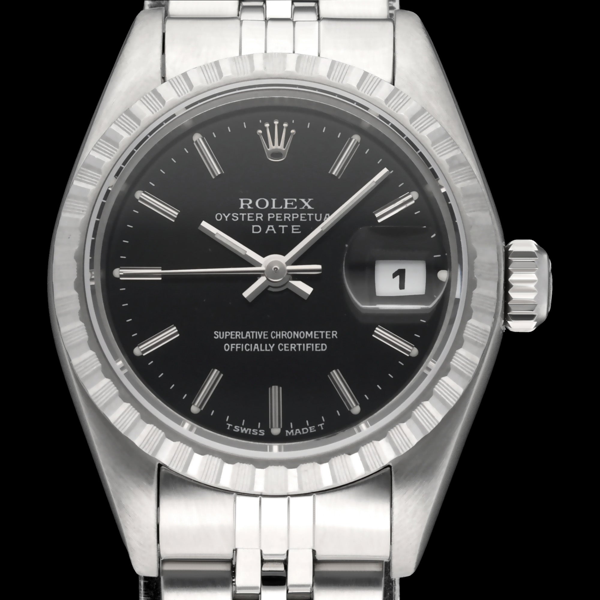 Rolex Oyster Perpetual Lady Date 69240 - 1996 - Rolex horloge - Rolex kopen - Rolex dames horloge - Trophies Watches