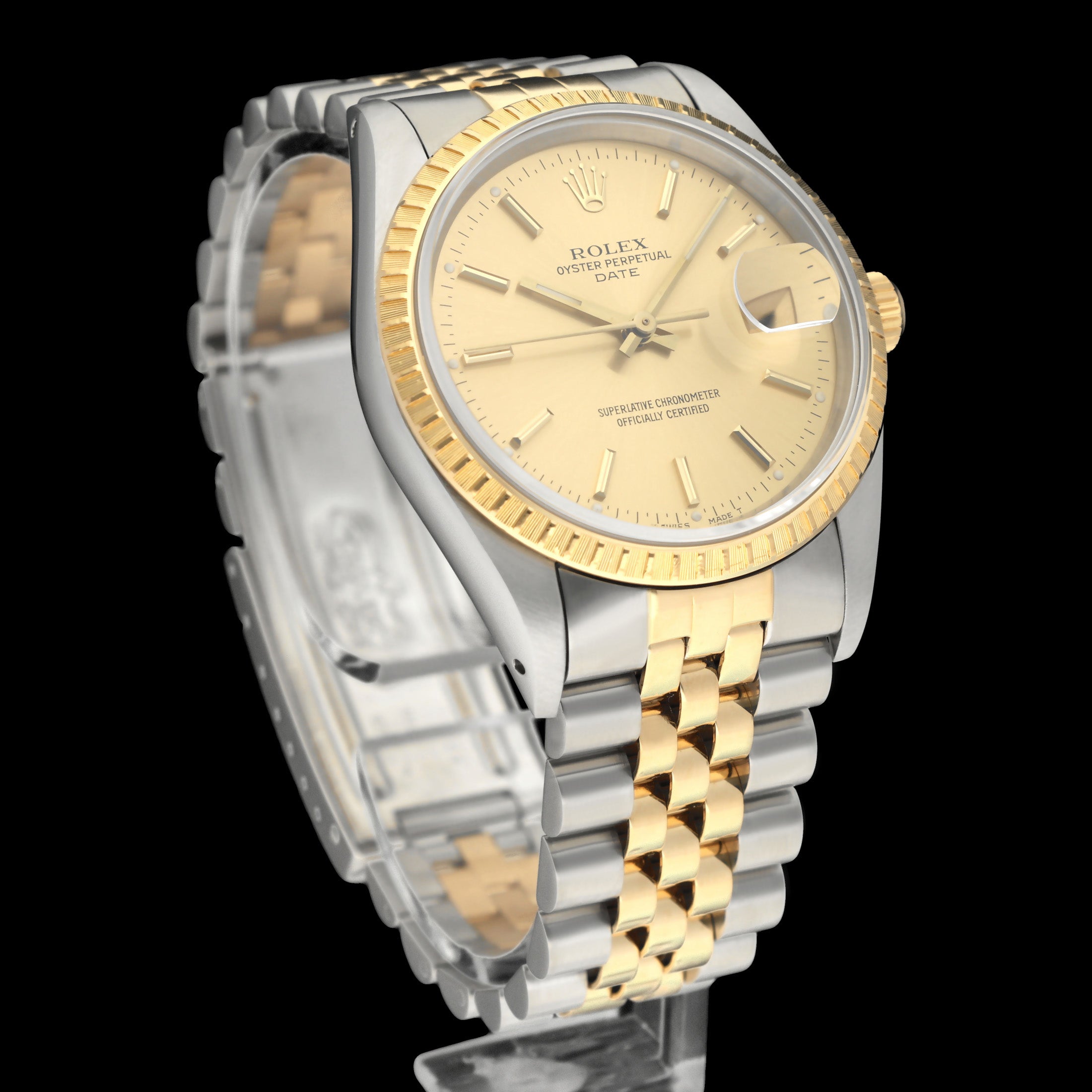 Rolex Oyster Perpetual Date 15223 - 1989 - Rolex horloge - Rolex kopen - Rolex heren horloge - Trophies Watches
