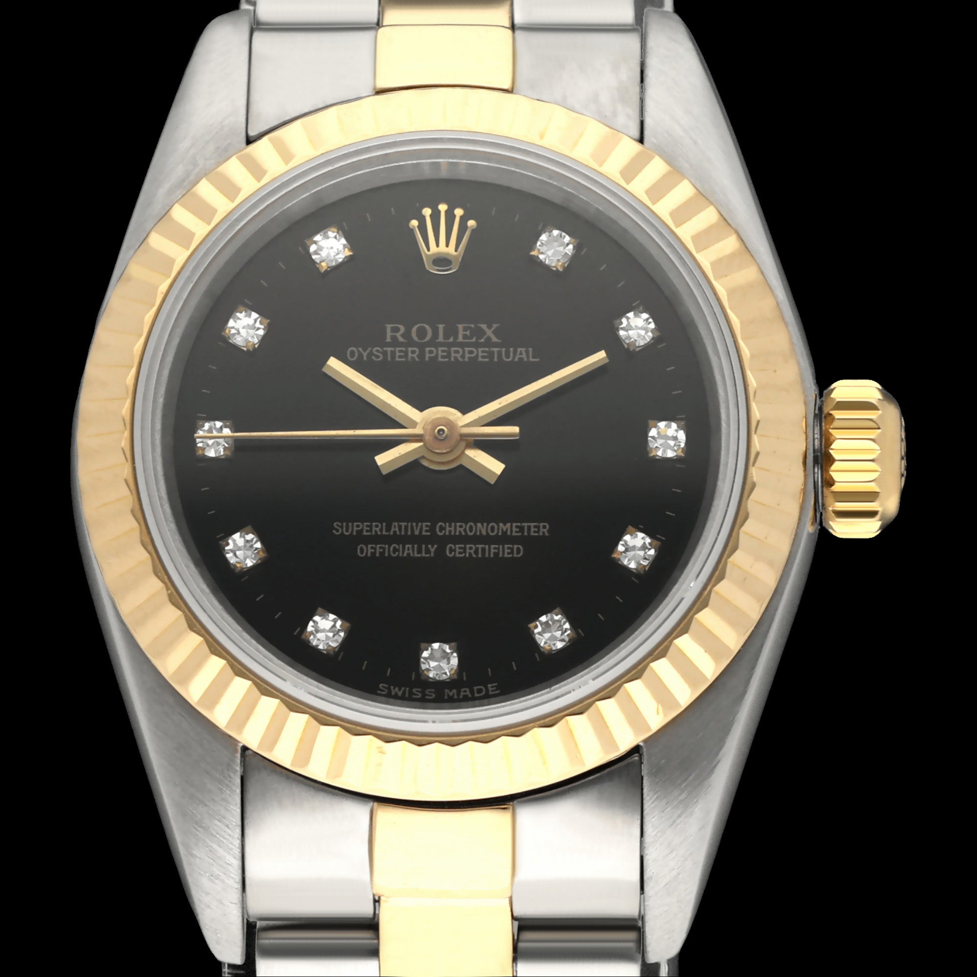 Rolex Oyster Perpetual Lady 67193G - 1999 - Rolex horloge - Rolex kopen - Rolex dames horloge - Trophies Watches