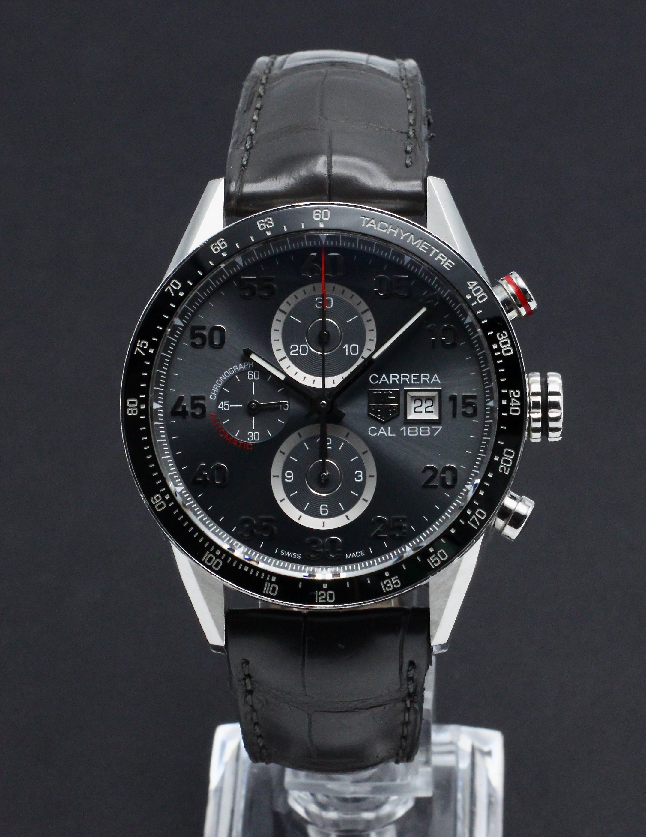 TAG Heuer Carrera Stainless 1887 CAR2A11 - TAG Heuer horloge - TAG Heuer kopen - TAG Heuer heren horloge - Trophies Watches