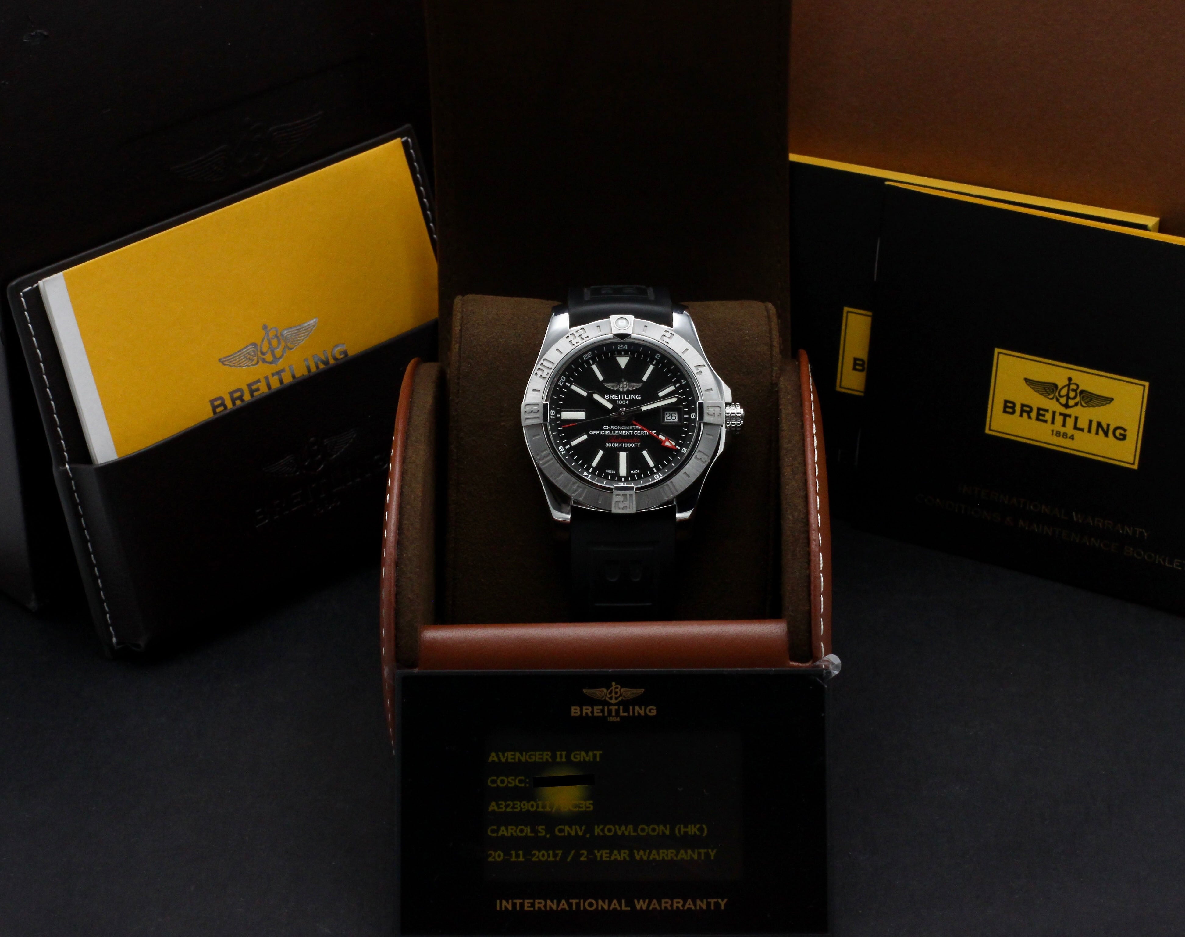 Breitling Avenger II GMT A32390 - 2017 - Breitling horloge - Breitling kopen - Breitling heren horloge - Trophies Watches