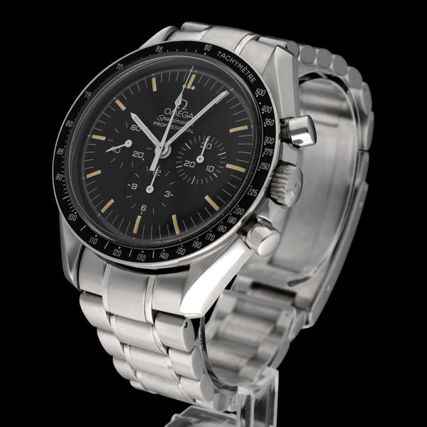 Omega Moonwatch horloge met zwarte wijzerplaat