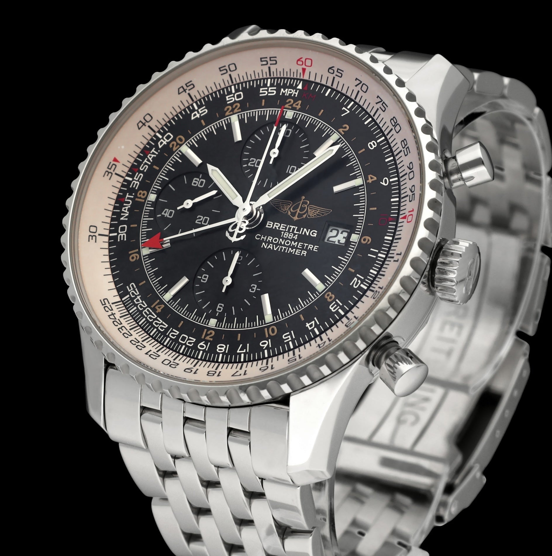 Breitling Navitimer World A24322- 2012 - Breitling horloge - Breitling kopen - Breitling heren horloge - Trophies Watches