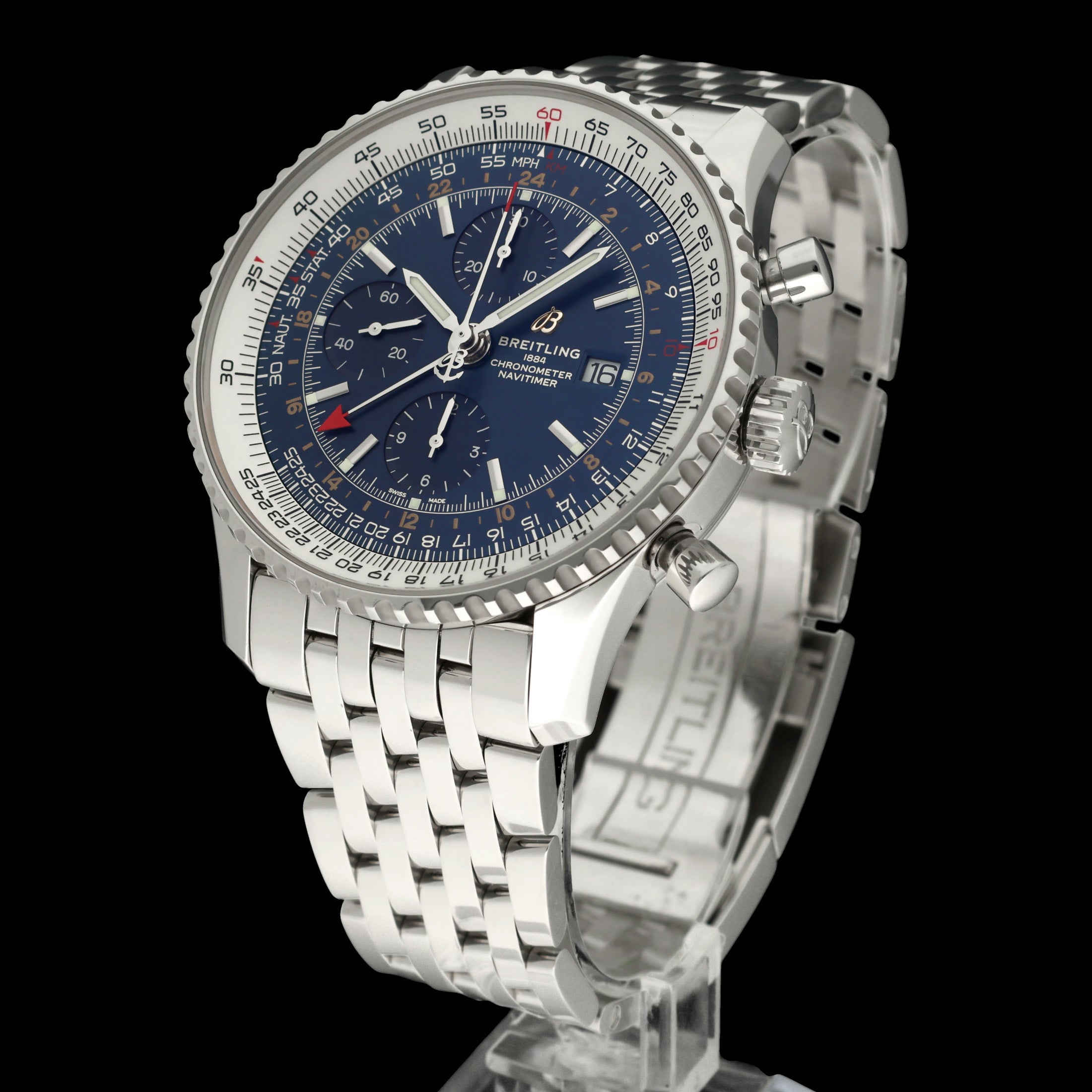 Breitling Navitimer World A24322- 2019 - Breitling horloge - Breitling kopen - Breitling heren horloge - Trophies Watches