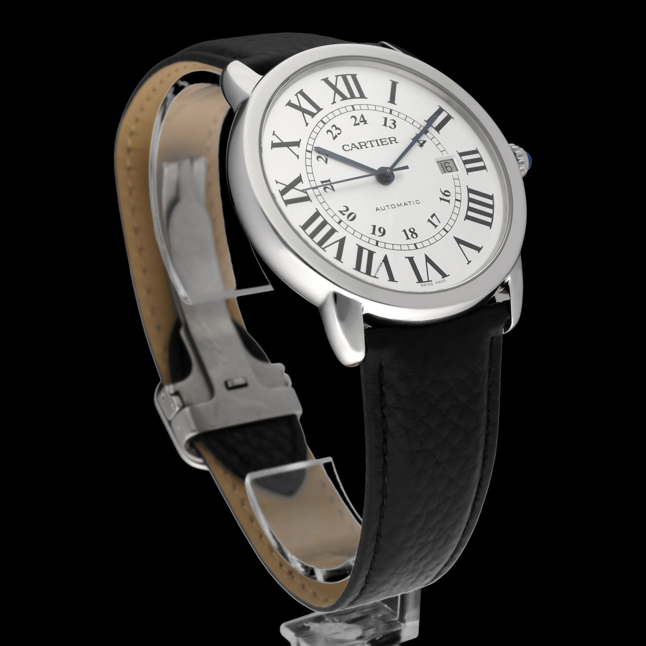 Cartier Ronde Solo de Cartier XL 3517 - Cartier horloge - Cartier kopen - Cartier heren horloge - Trophies Watches