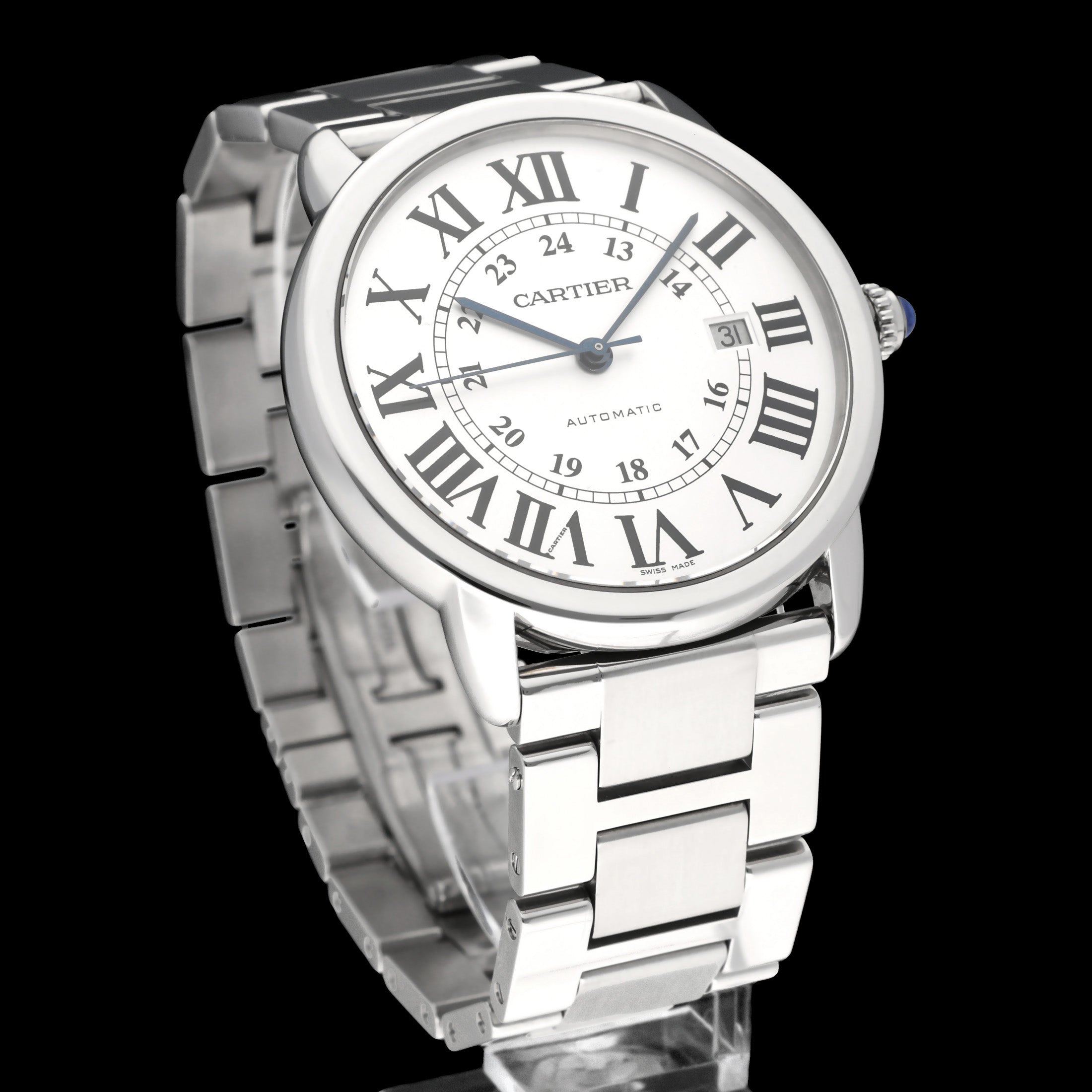 Cartier Ronde Solo de Cartier  W6701011 - Cartier horloge - Cartier kopen - Cartier heren horloge - Trophies Watches