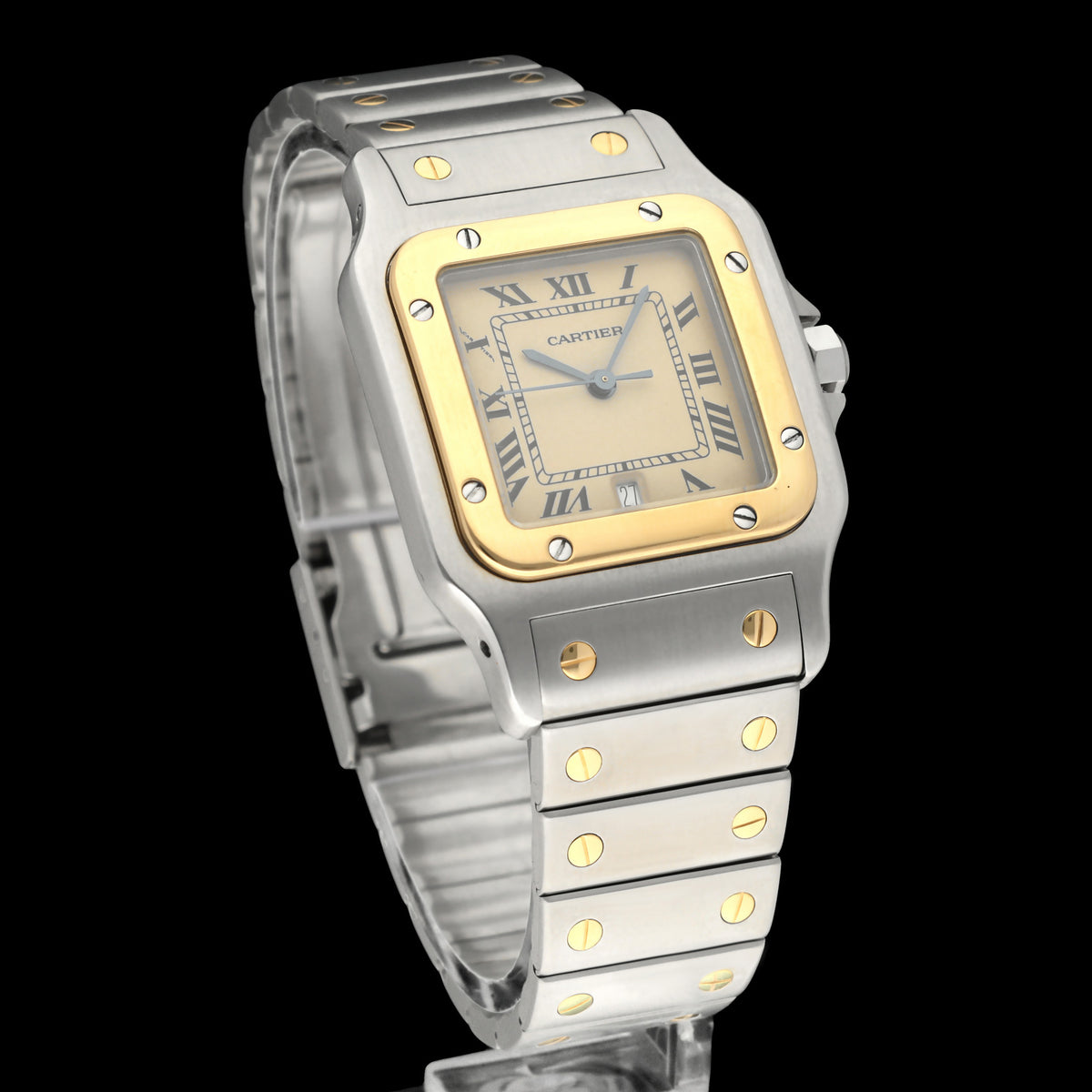 Cartier Santos Galbée W20011C4 - Cartier horloge - Cartier kopen - Cartier heren horloge - Trophies Watches
