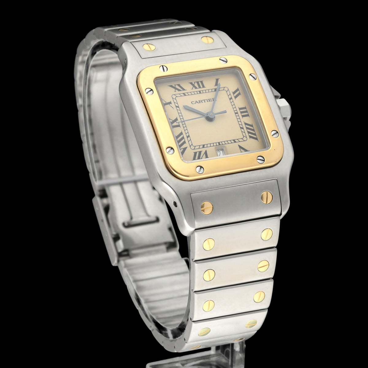 Cartier Santos Galbée W20011C4 - Cartier horloge - Cartier kopen - Cartier heren horloge - Trophies Watches