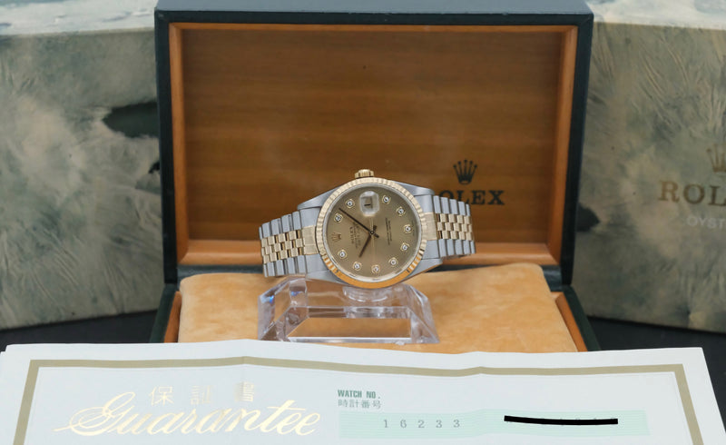 Rolex Datejust 16233G - 2002 - Rolex horloge - Rolex kopen - Rolex heren horloge - Trophies Watches